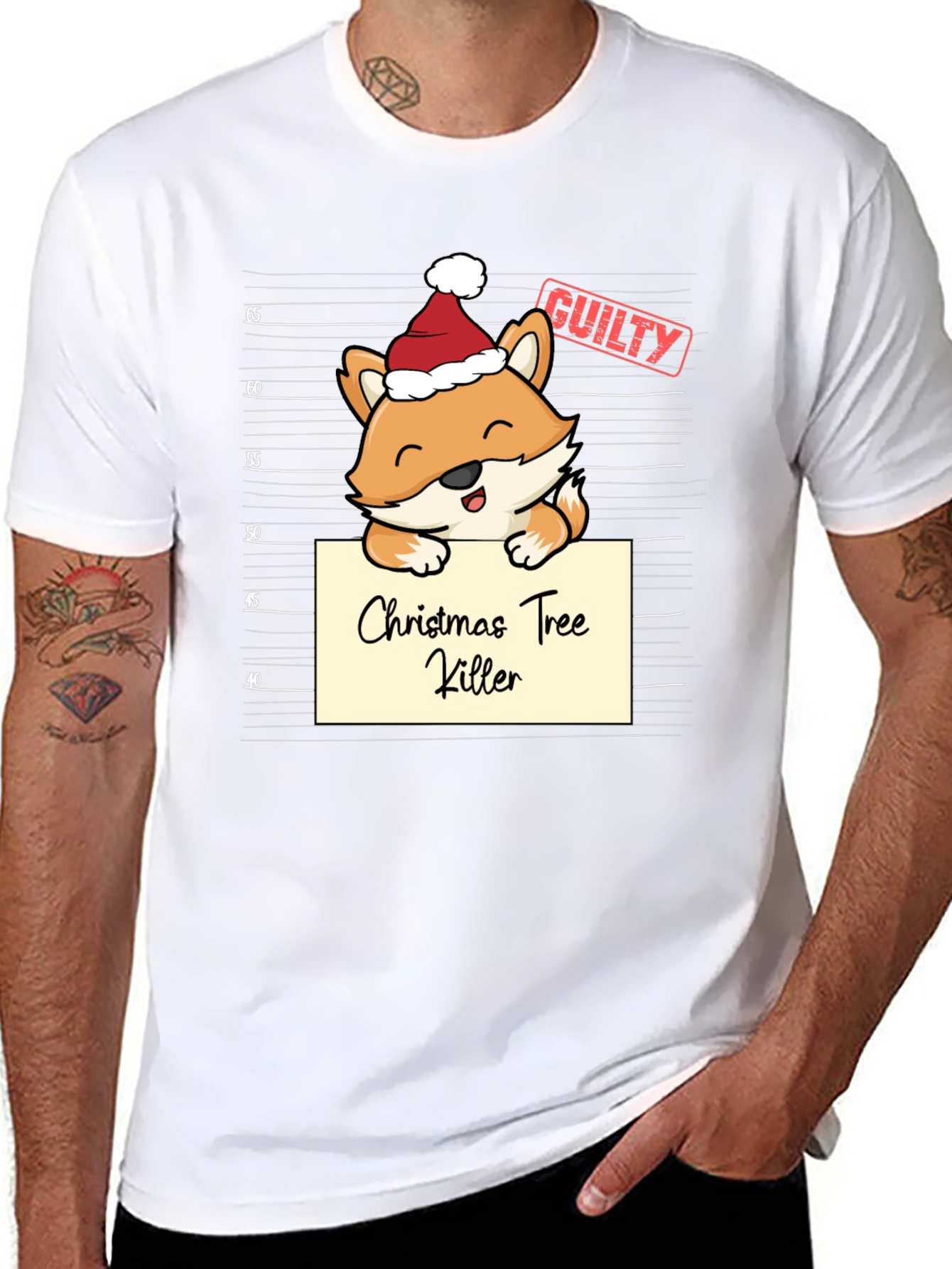 Christmas Tree Killer Fox T-Shirt
