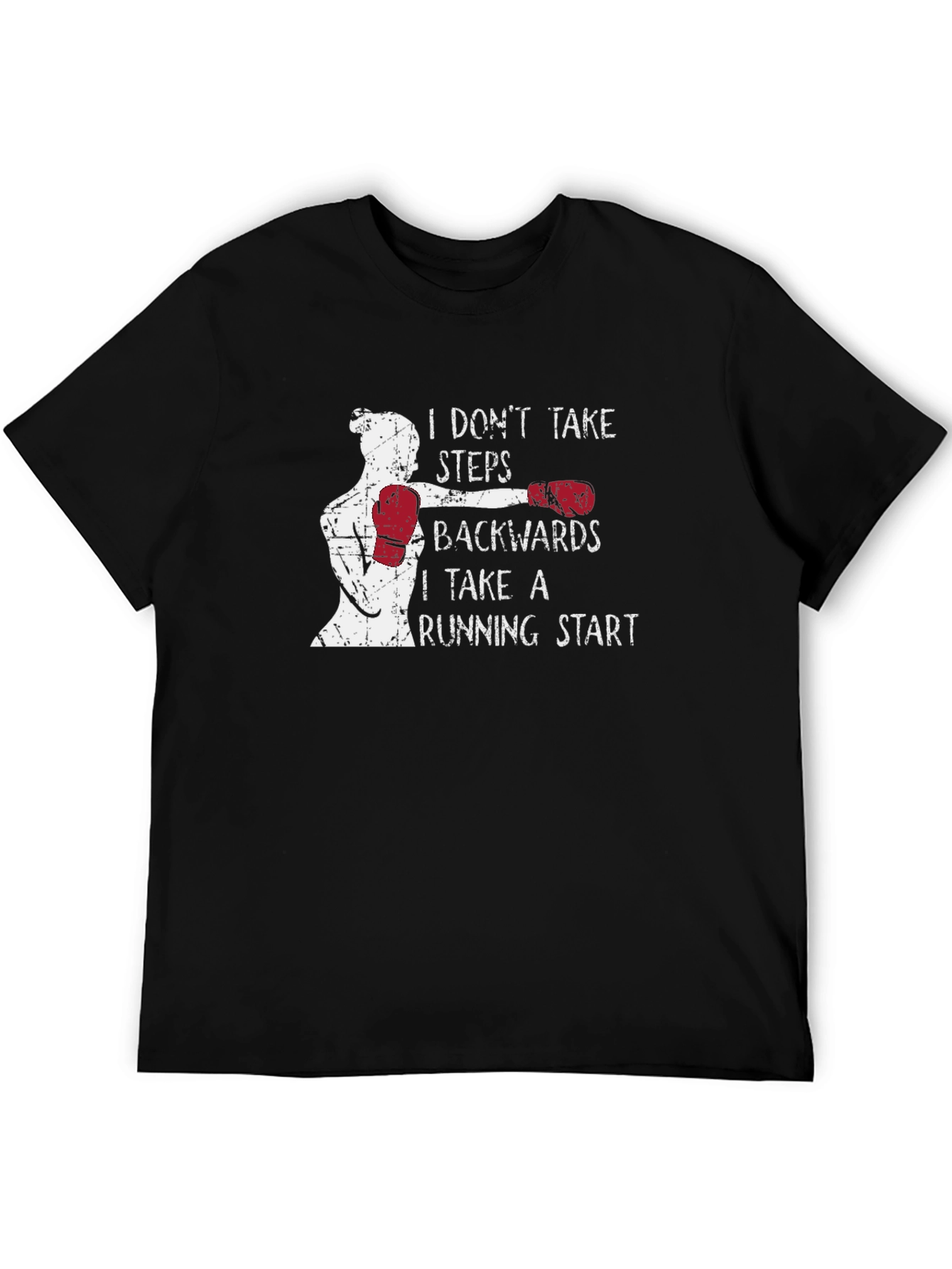 Running Start Graphic Tee - Motivational Boxing Design