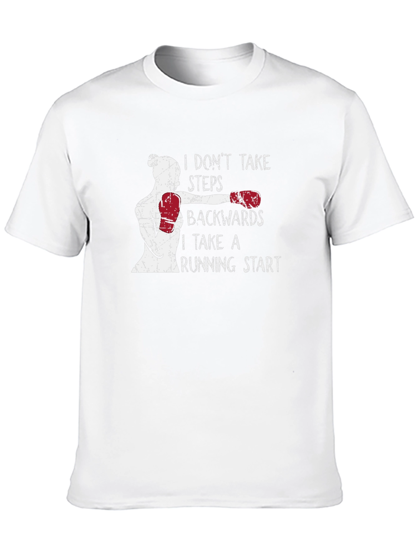Running Start Graphic Tee - Motivational Boxing Design