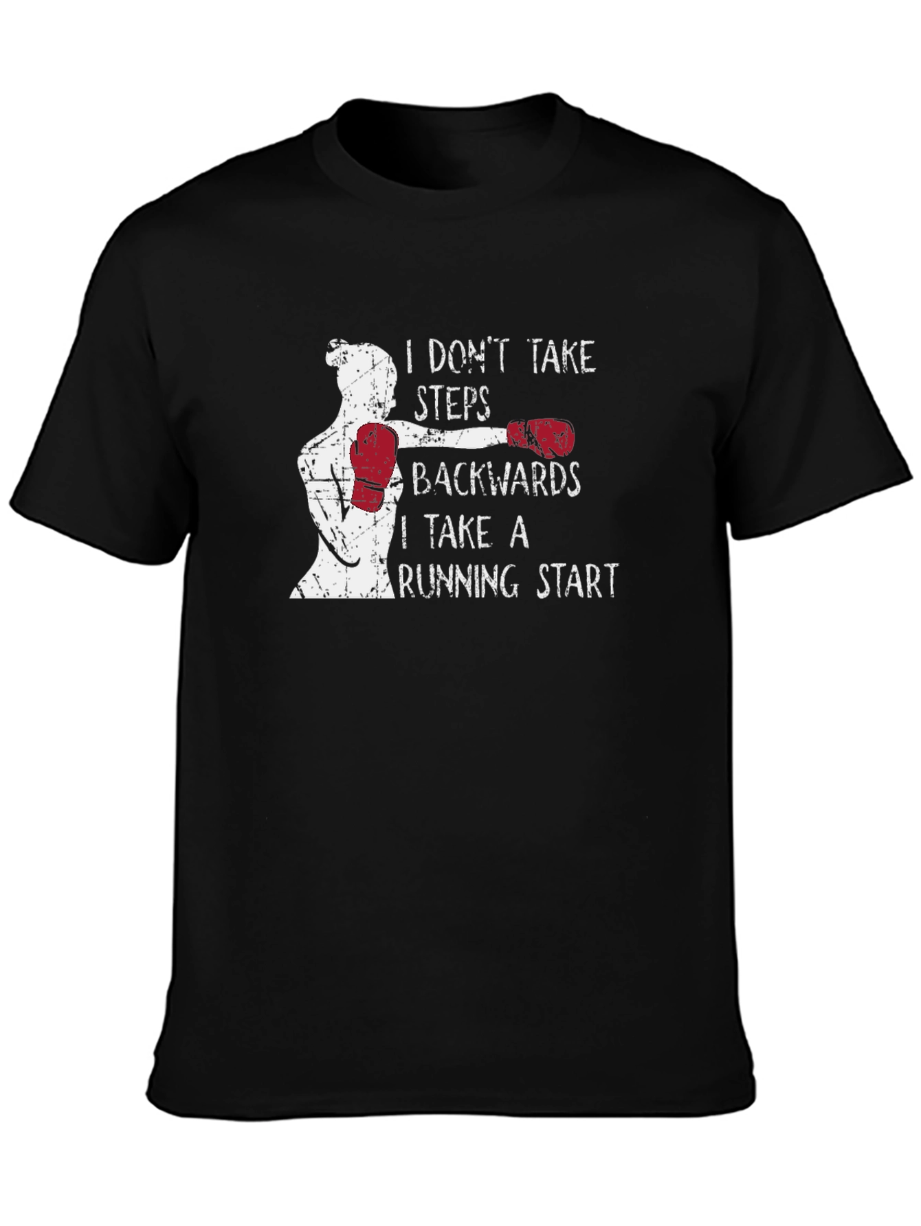 Running Start Graphic Tee - Motivational Boxing Design