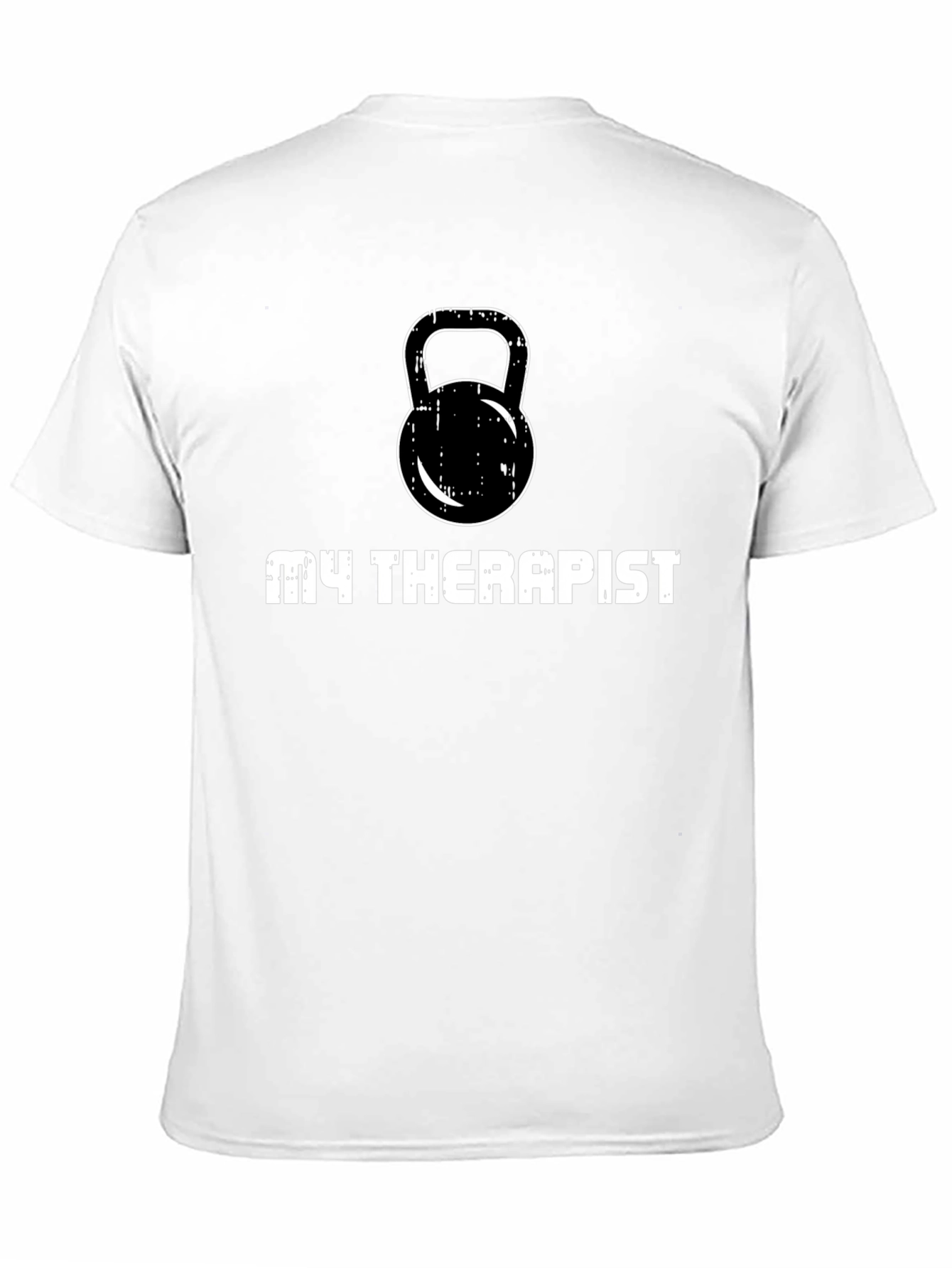 My Therapist Kettlebell Black T-Shirt