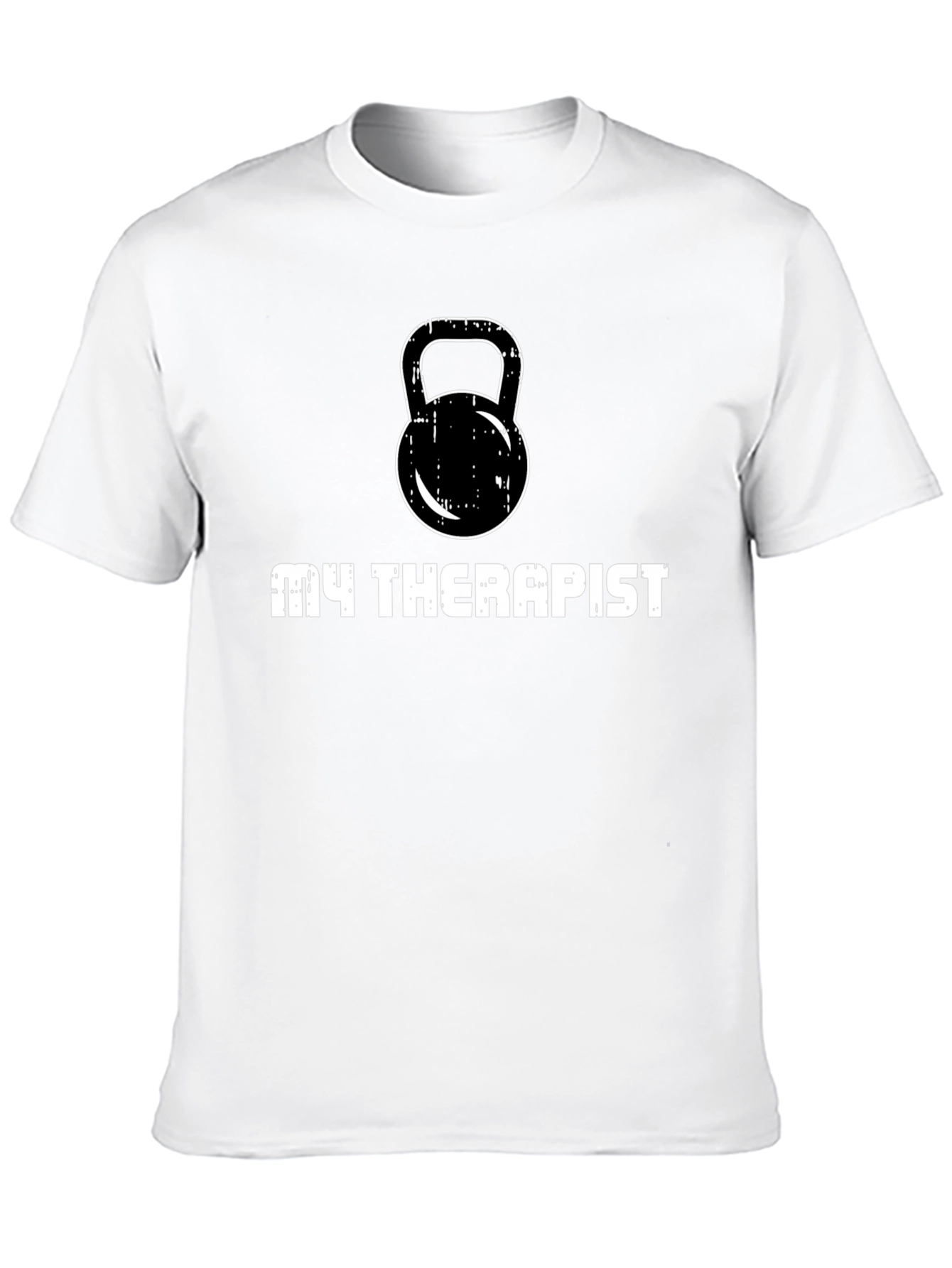 My Therapist Kettlebell Black T-Shirt