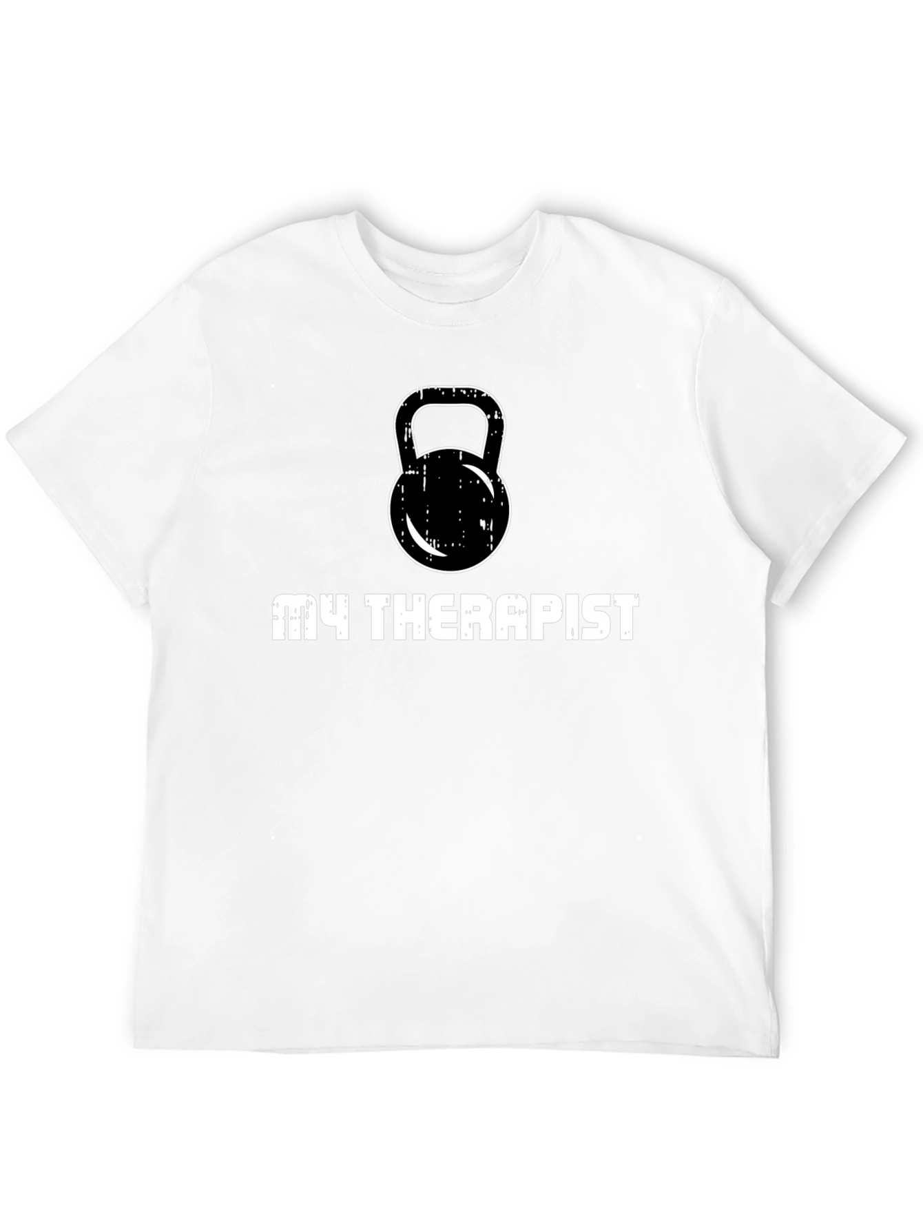 My Therapist Kettlebell Black T-Shirt