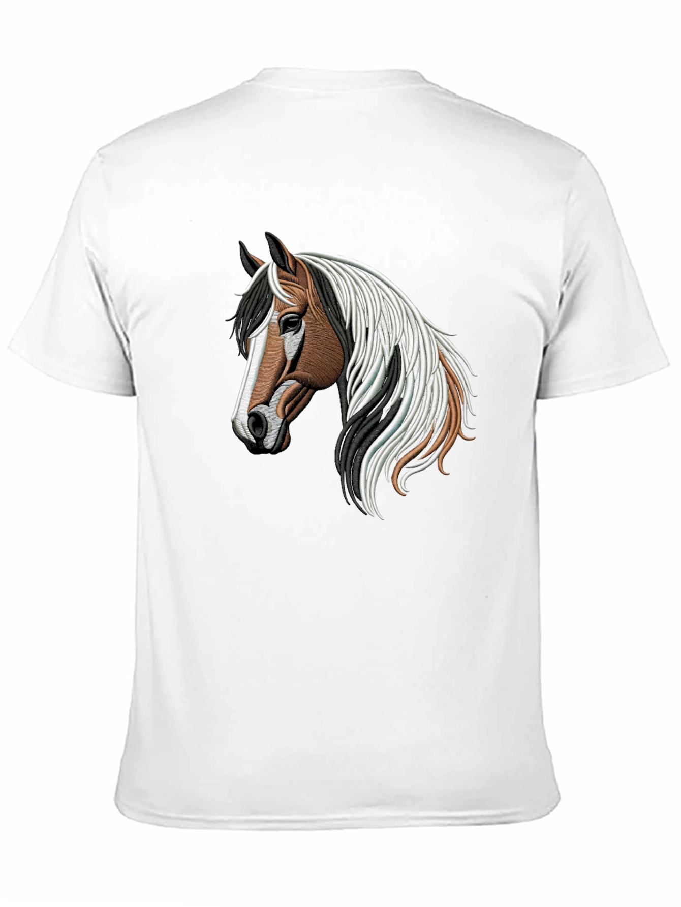 Horse Graphic Mens T-Shirt - Casual Black Tee