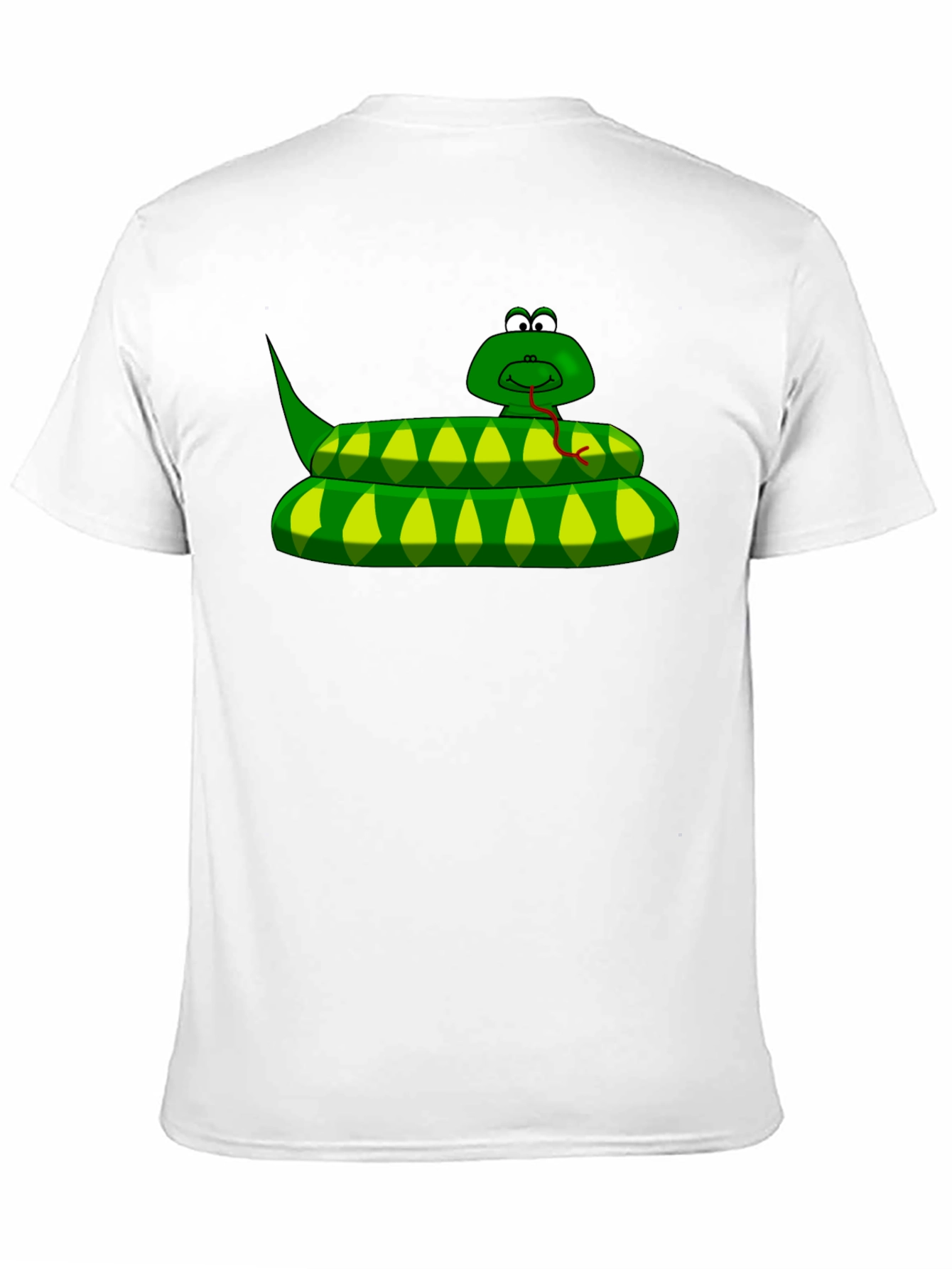 Cartoon Snake Graphic T-Shirt - Black