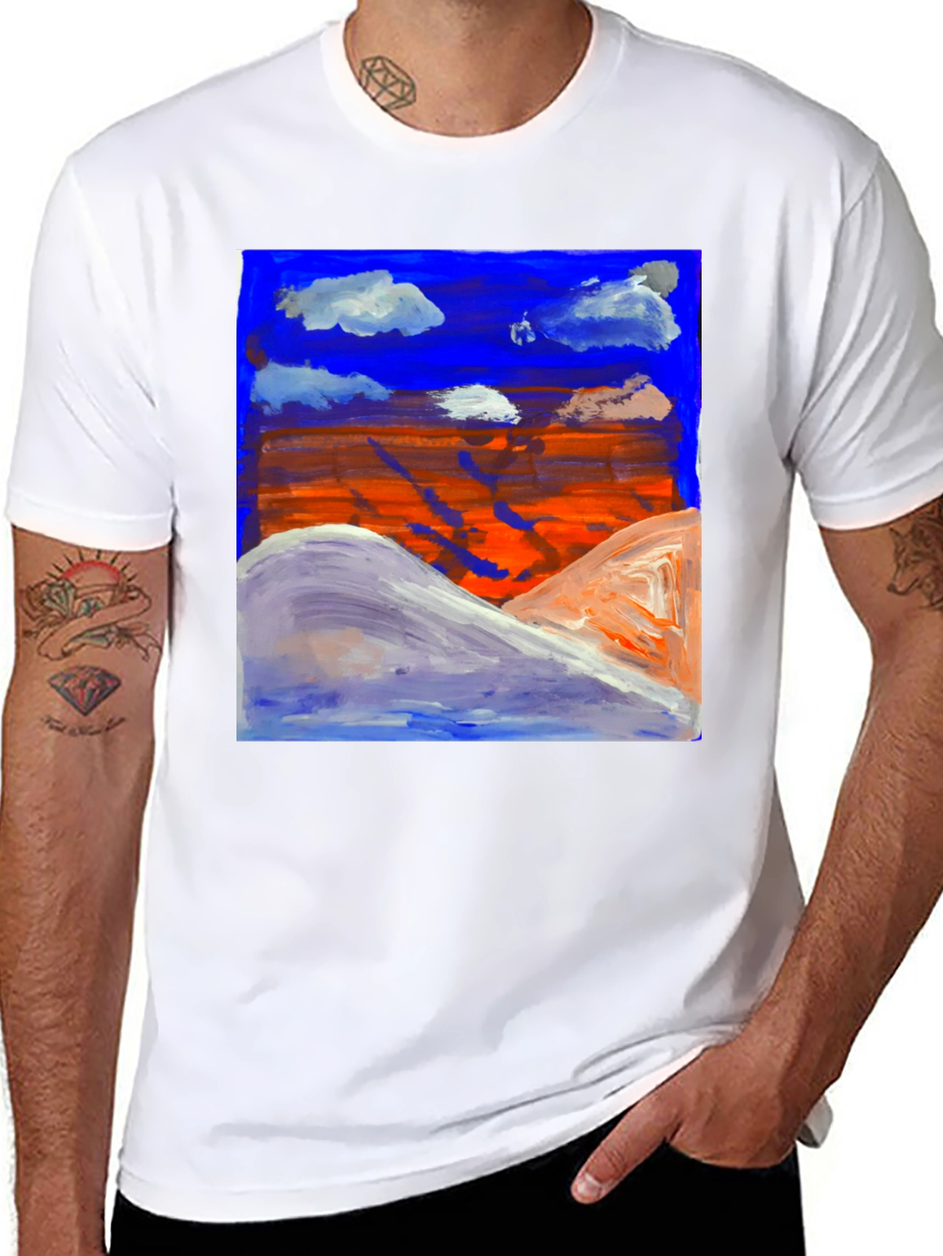 Artistic Landscape Graphic Tee