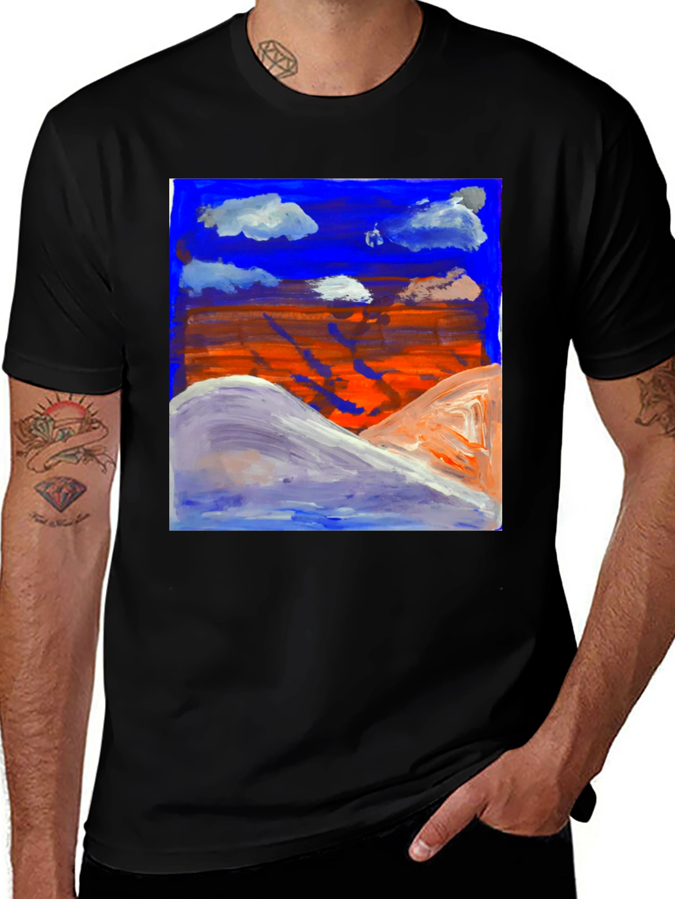Artistic Landscape Graphic Tee