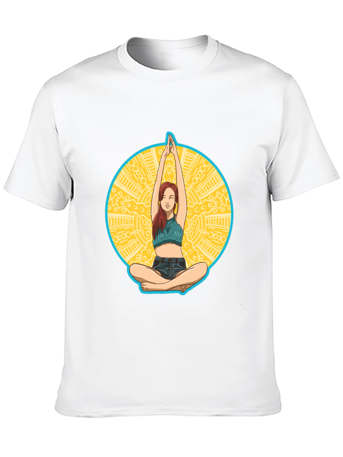 Yoga Pose Graphic Tee - Black
