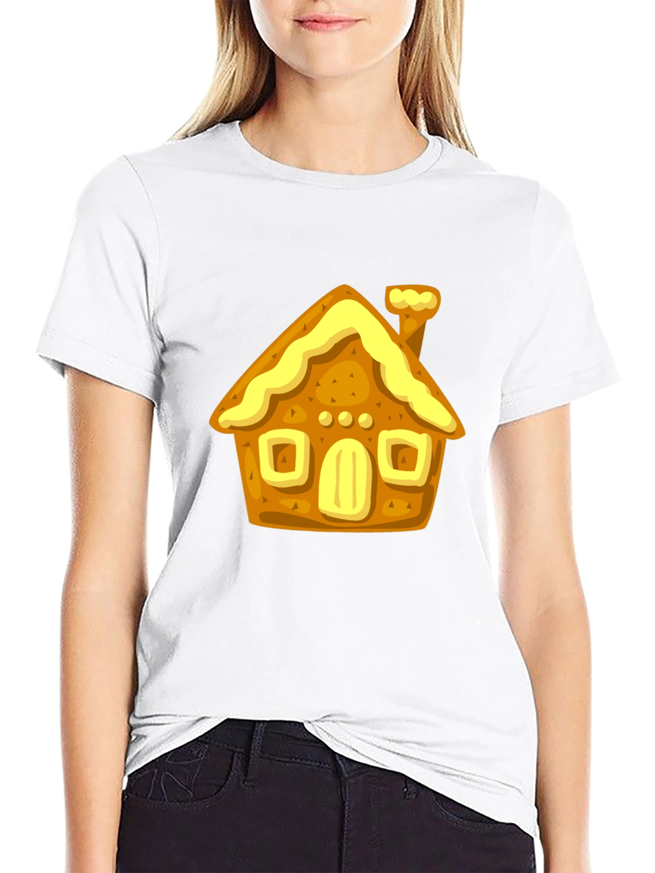 Gingerbread House Graphic T-Shirt