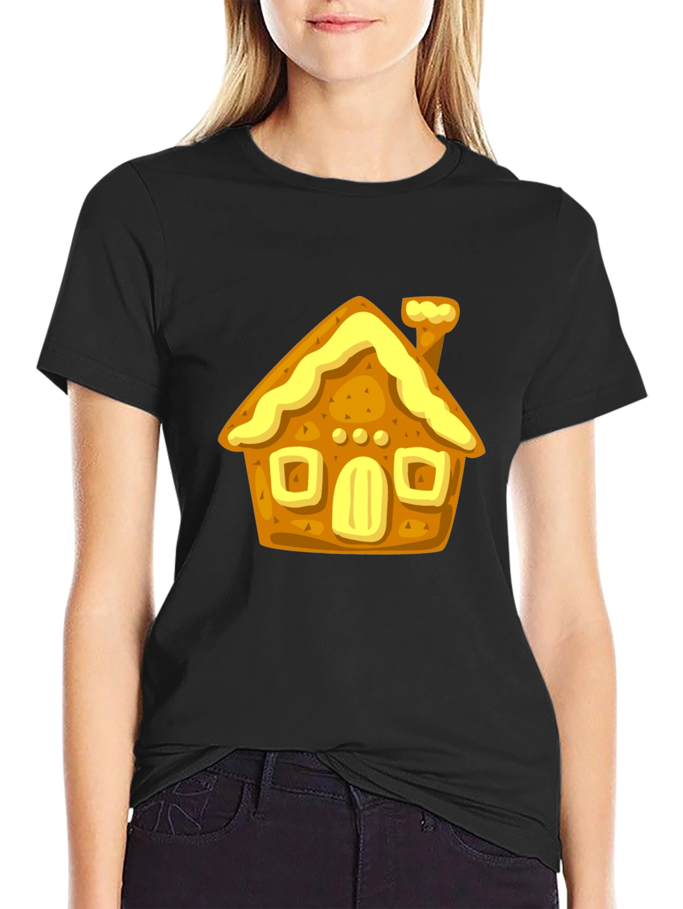 Gingerbread House Graphic T-Shirt