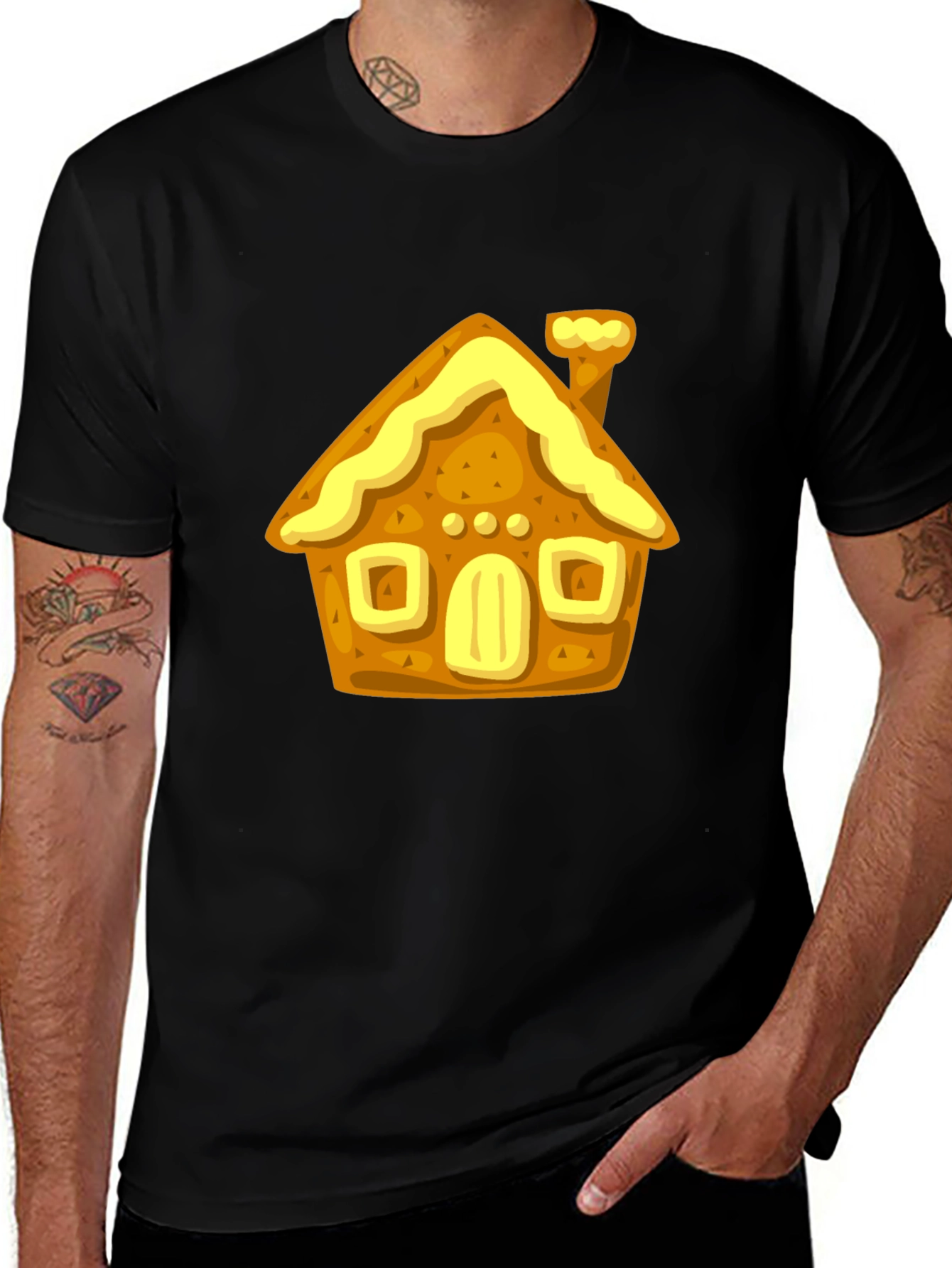 Gingerbread House Graphic T-Shirt