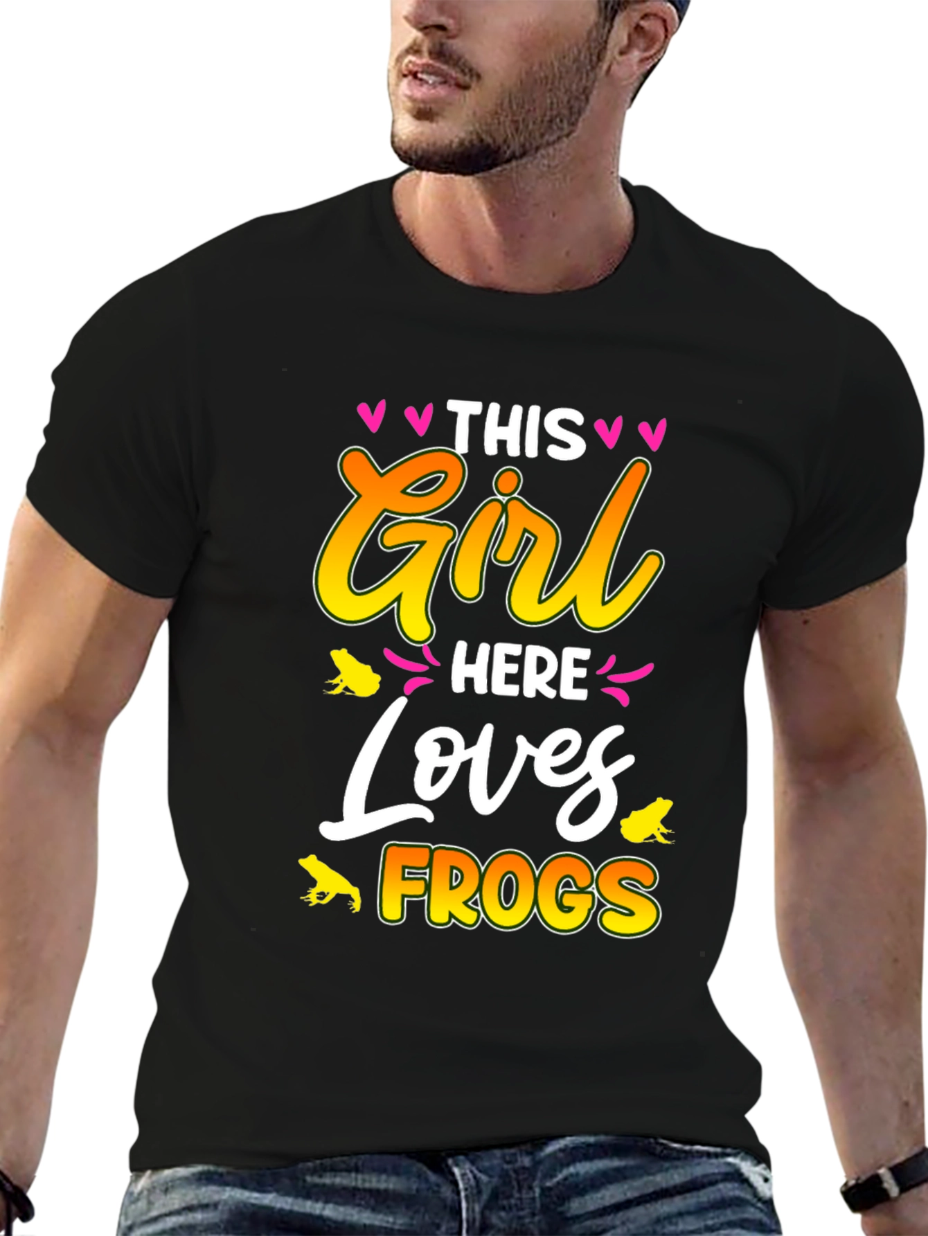 This Girl Loves Frogs Graphic T-Shirt