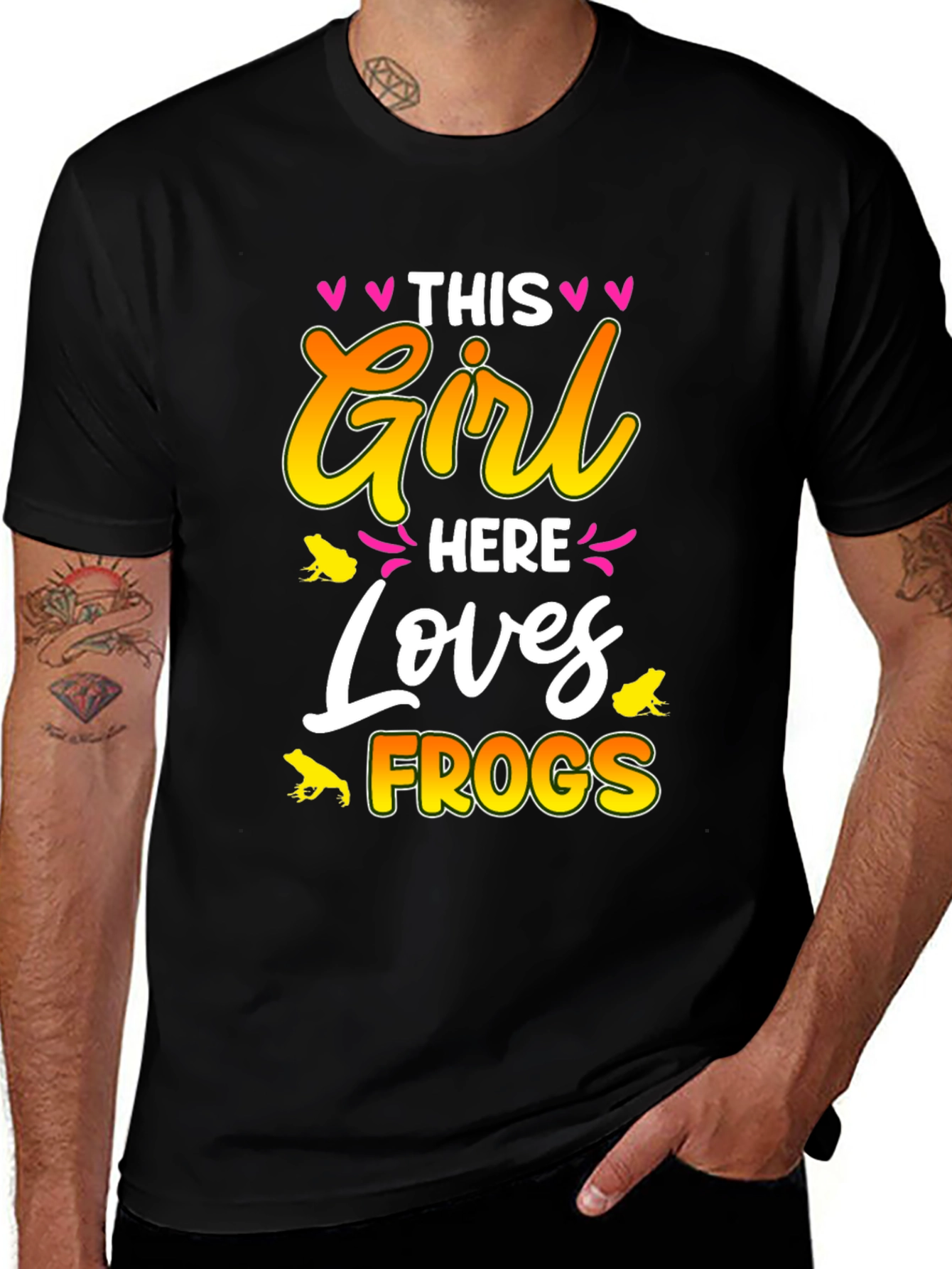 This Girl Loves Frogs Graphic T-Shirt