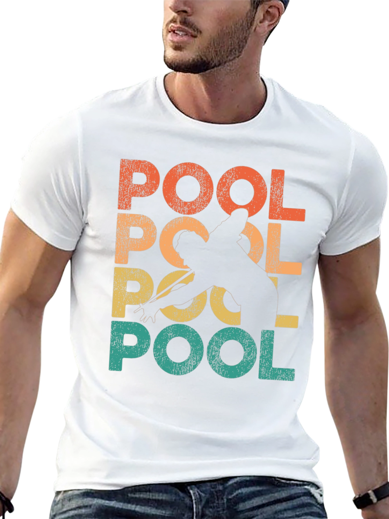 Retro Pool Player Graphic Tee