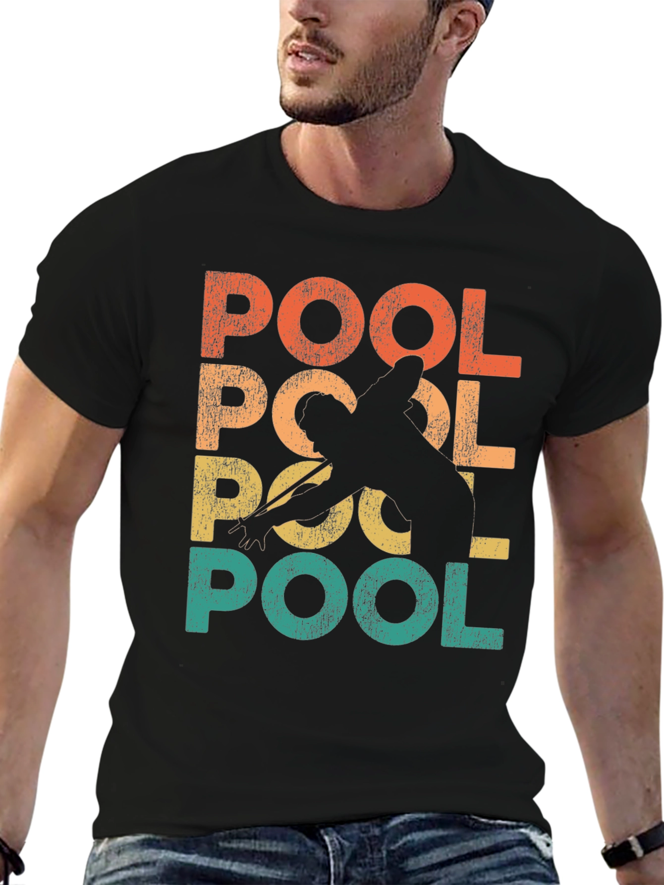 Retro Pool Player Graphic Tee