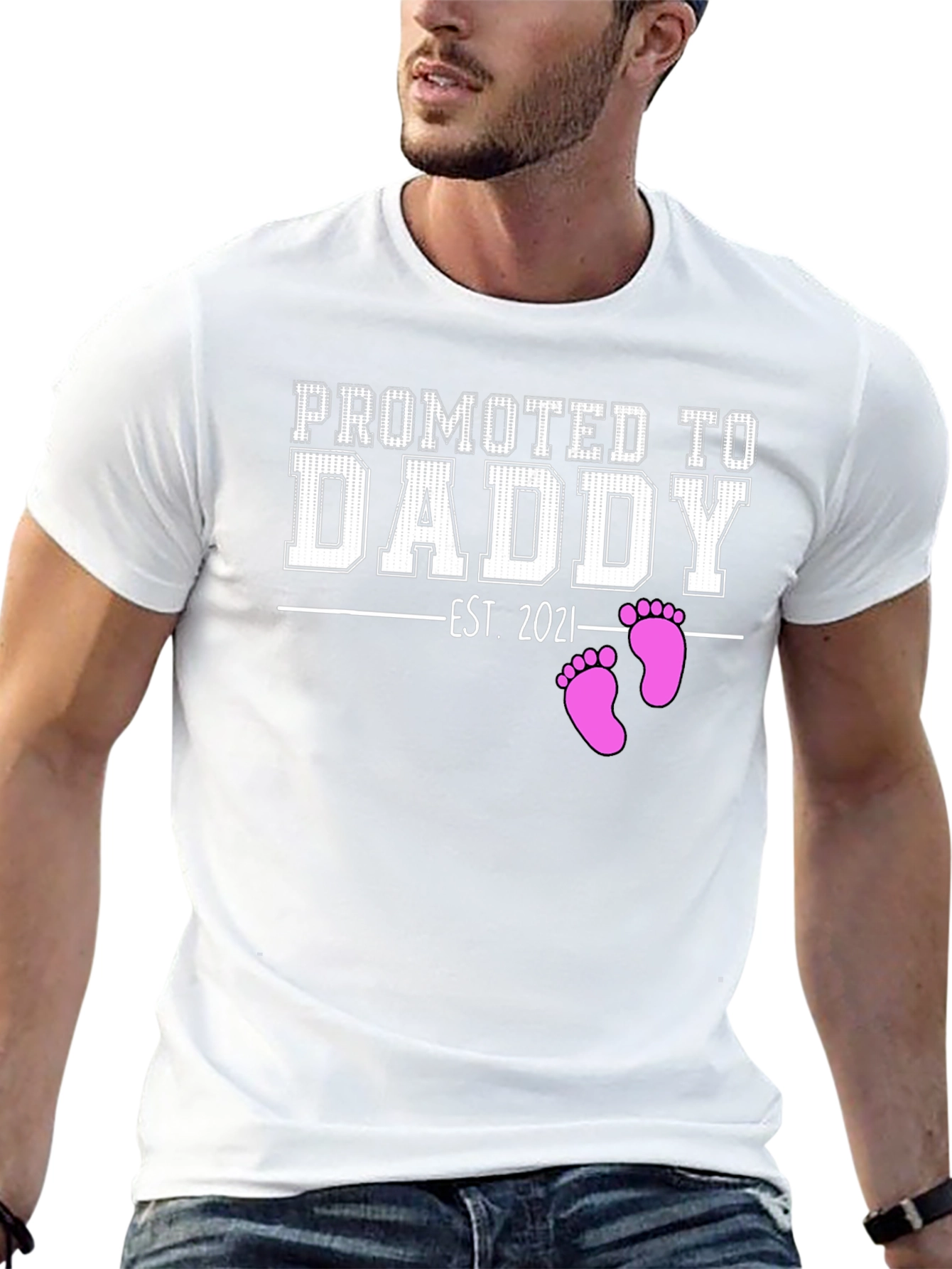 Promoted to Daddy Est. 2021 - New Dad T-Shirt