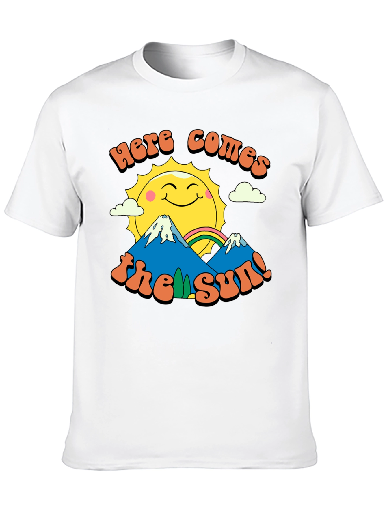Here Comes the Sun Graphic Tee - Retro Inspired