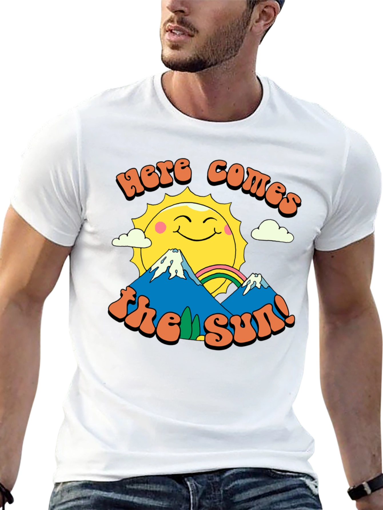 Here Comes the Sun Graphic Tee - Retro Inspired