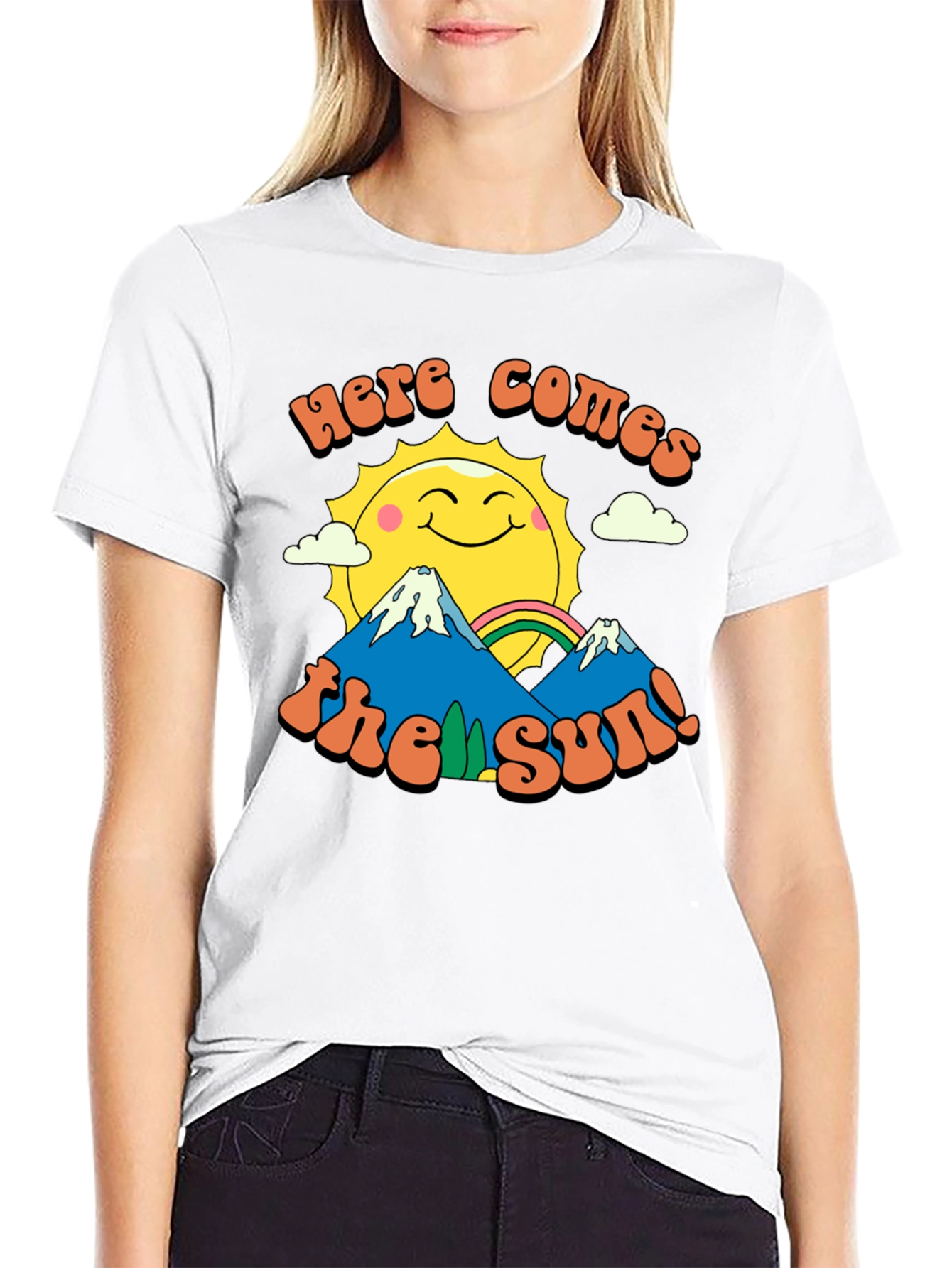 Here Comes the Sun Graphic Tee - Retro Inspired