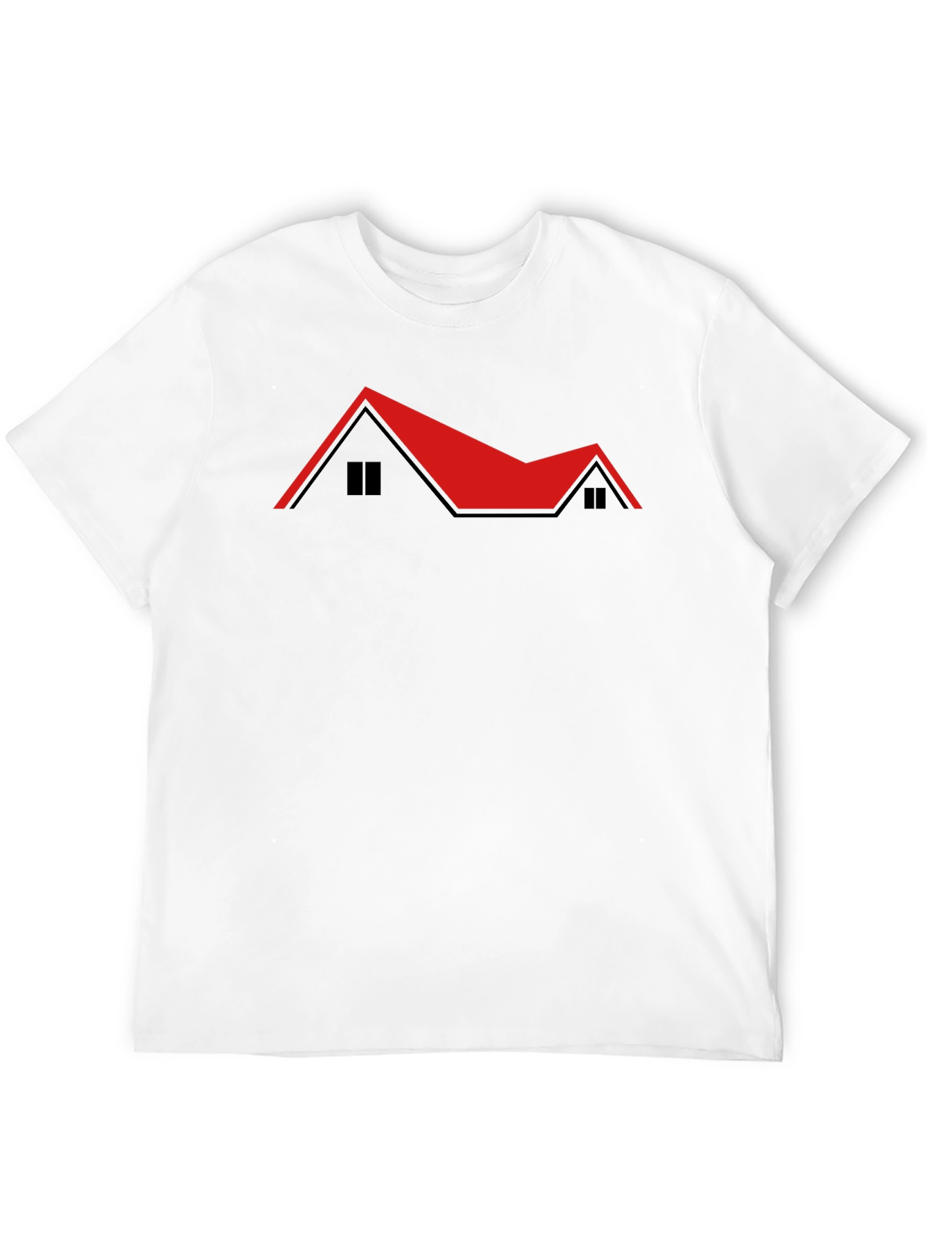 Red Roof House T-Shirt - Unique Design