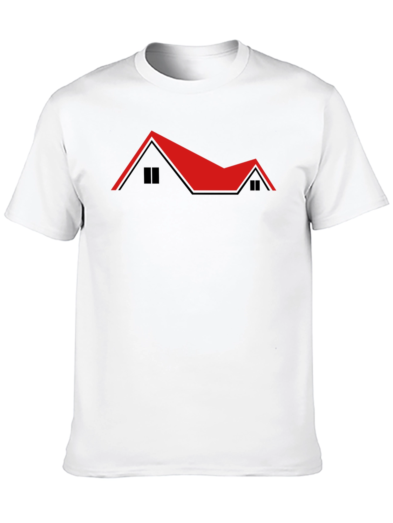 Red Roof House T-Shirt - Unique Design