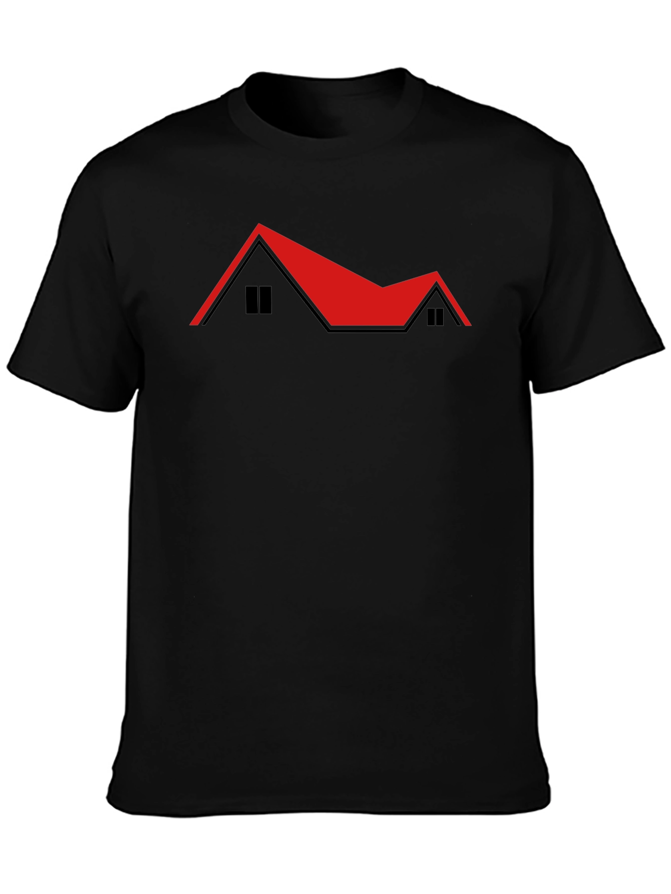 Red Roof House T-Shirt - Unique Design