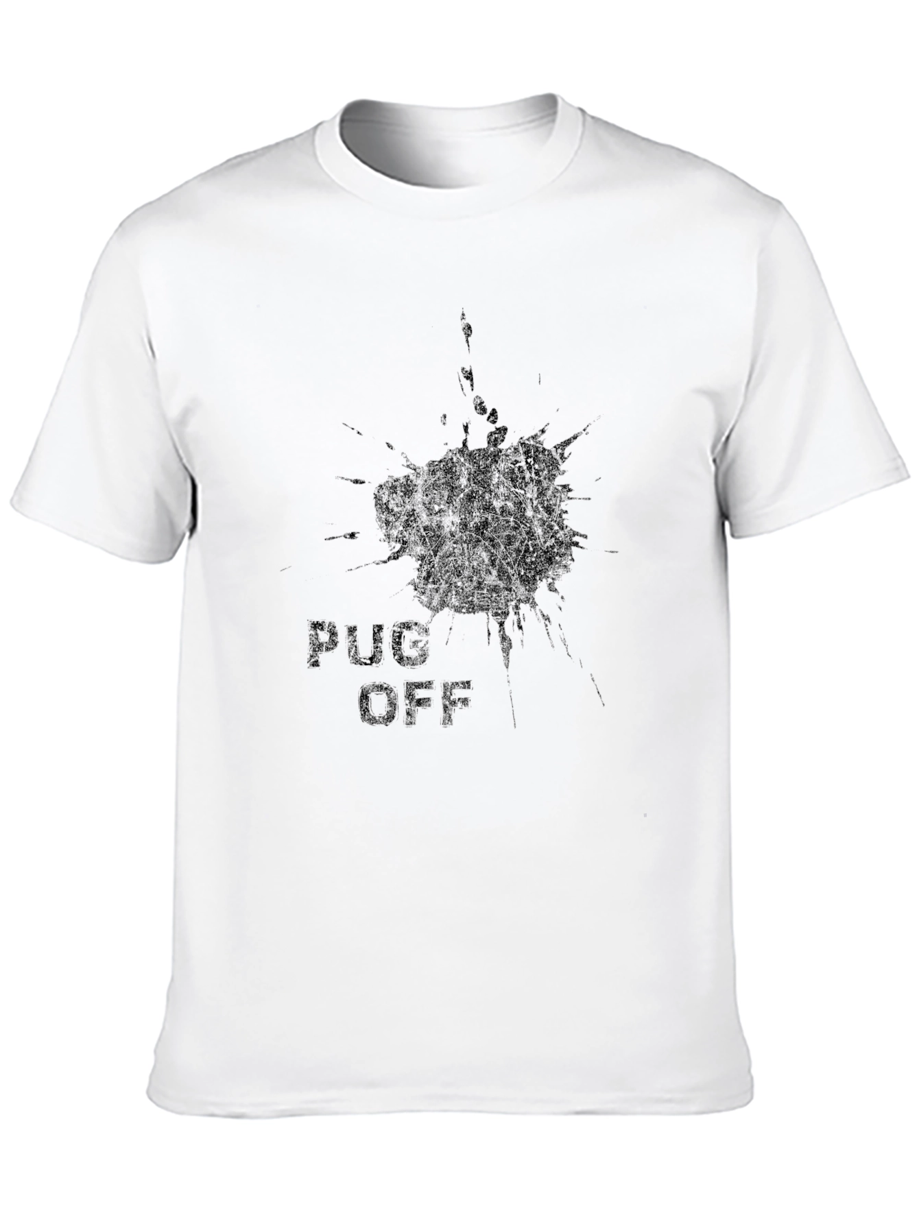 Pug Off Graphic Tee - Black T-Shirt