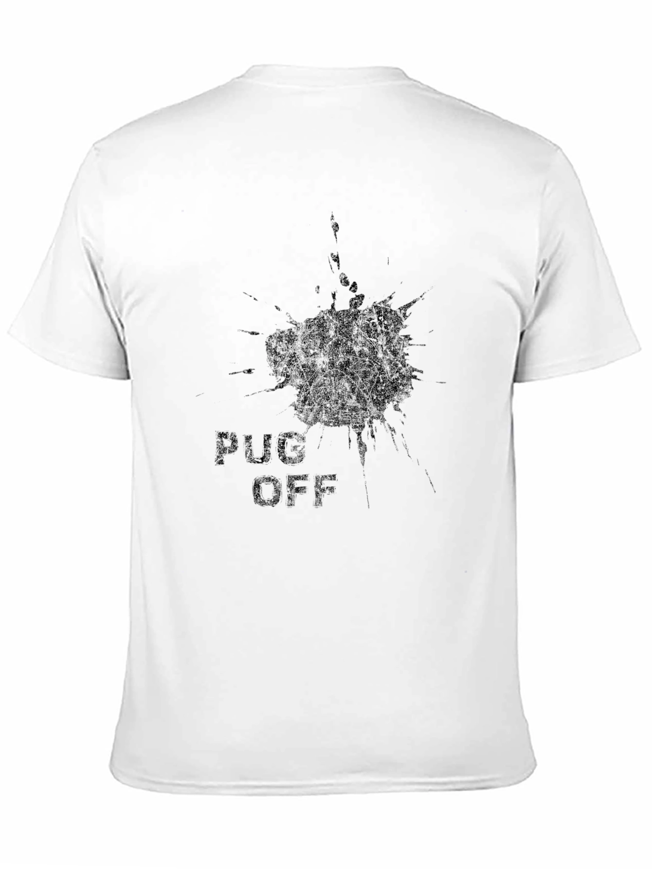 Pug Off Graphic Tee - Black T-Shirt