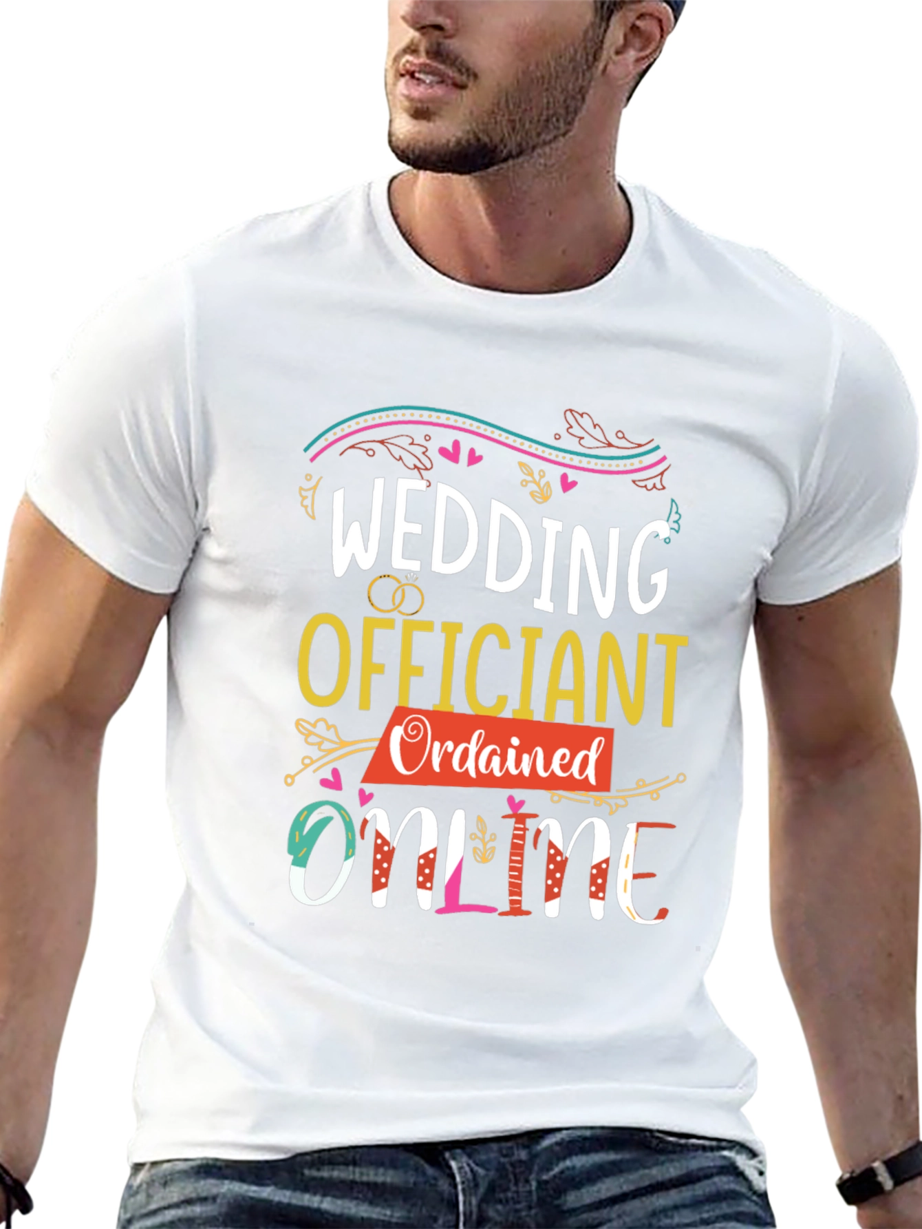 Wedding Officiant Ordained Online Graphic Tee