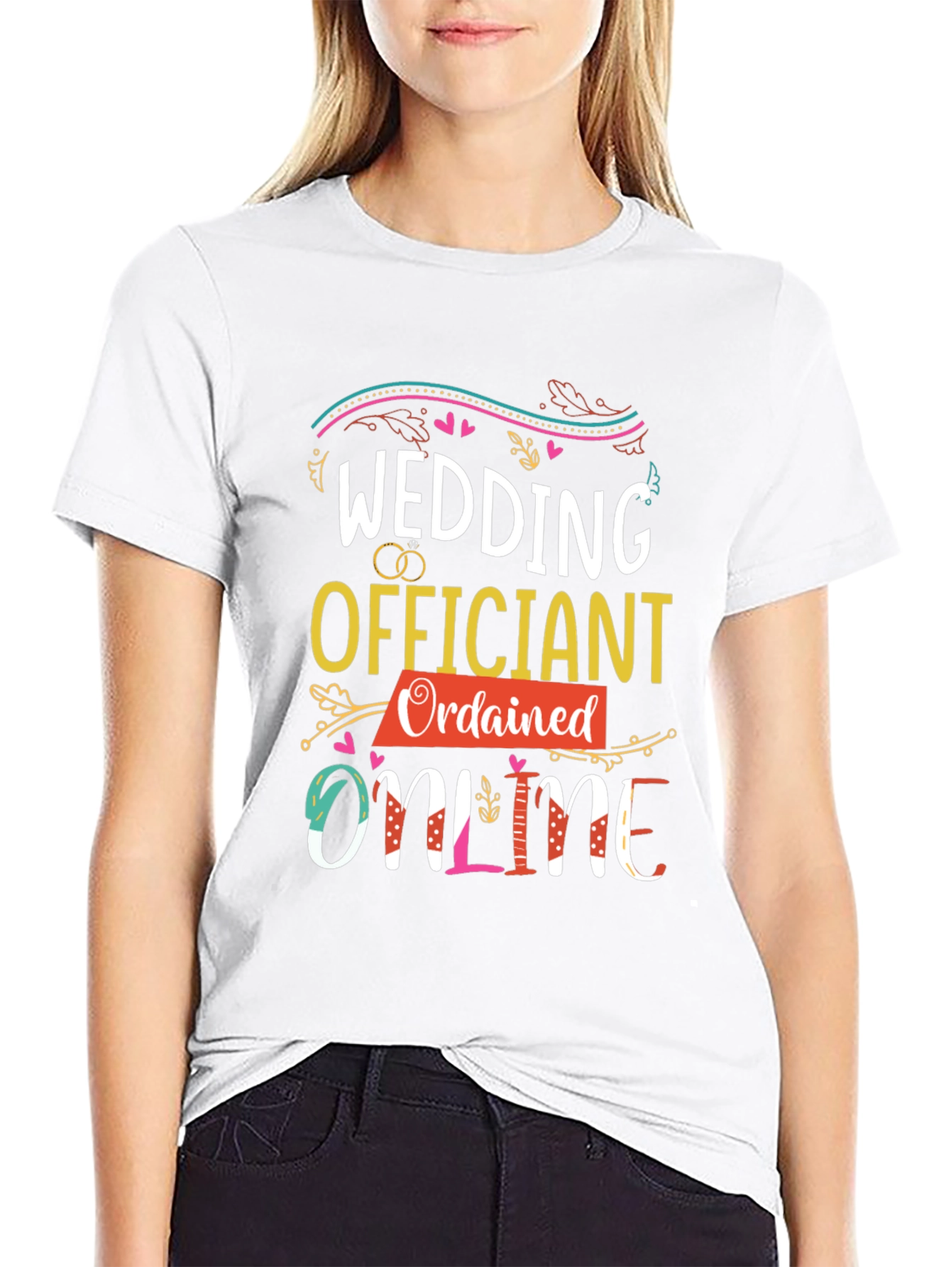 Wedding Officiant Ordained Online Graphic Tee