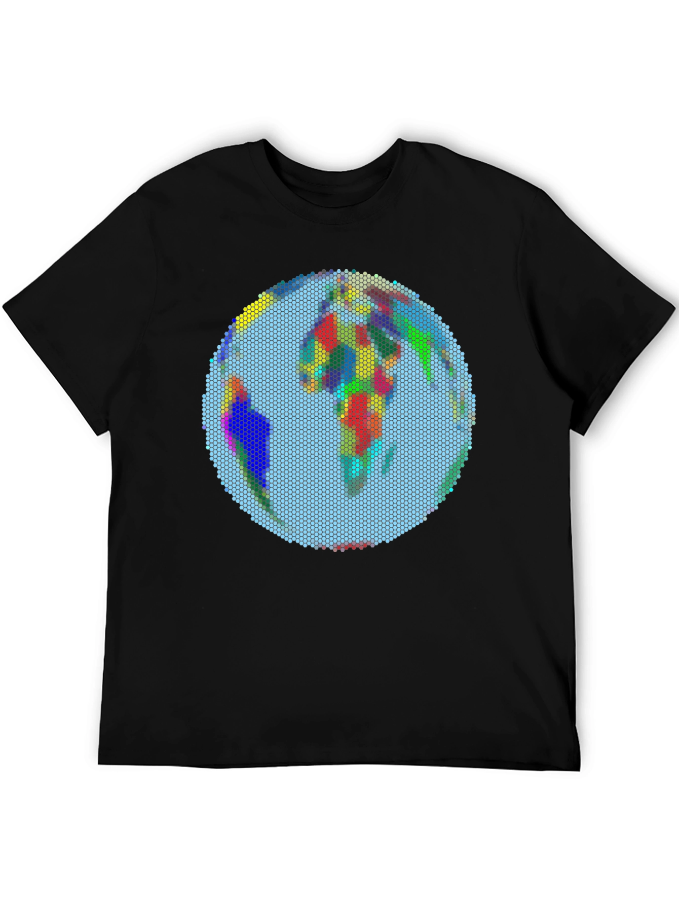 Pixelated Earth Graphic Tee