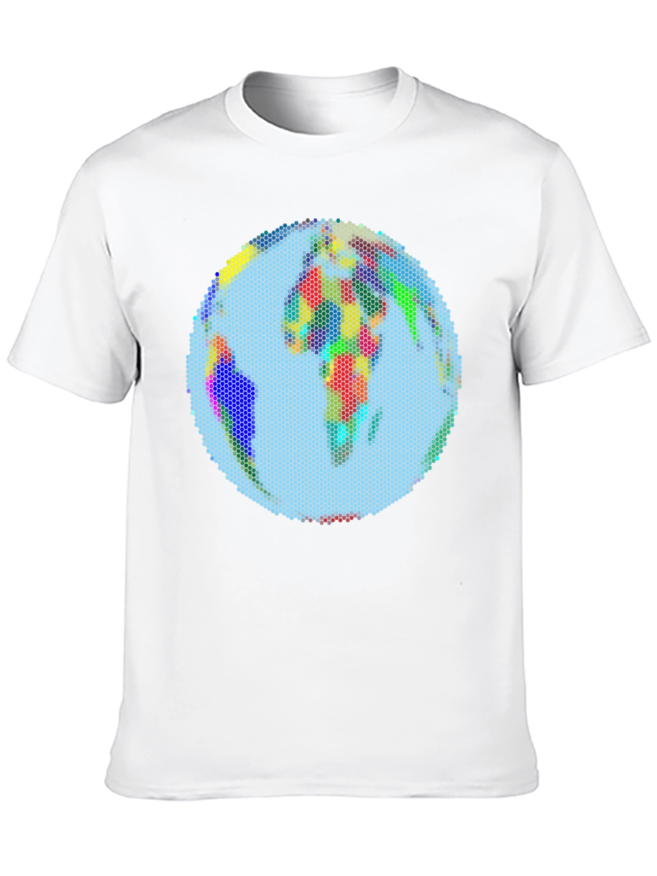 Pixelated Earth Graphic Tee