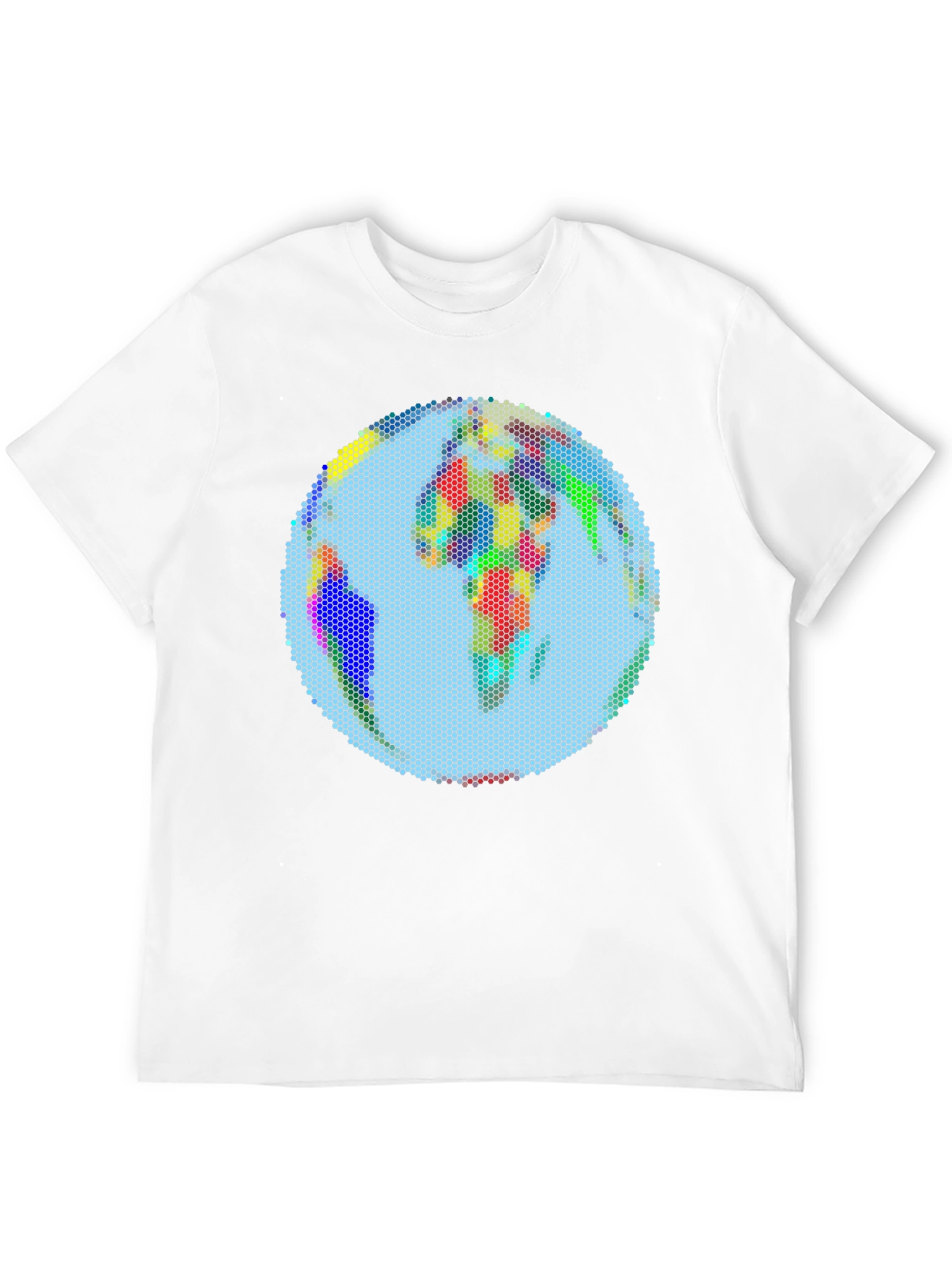 Pixelated Earth Graphic Tee