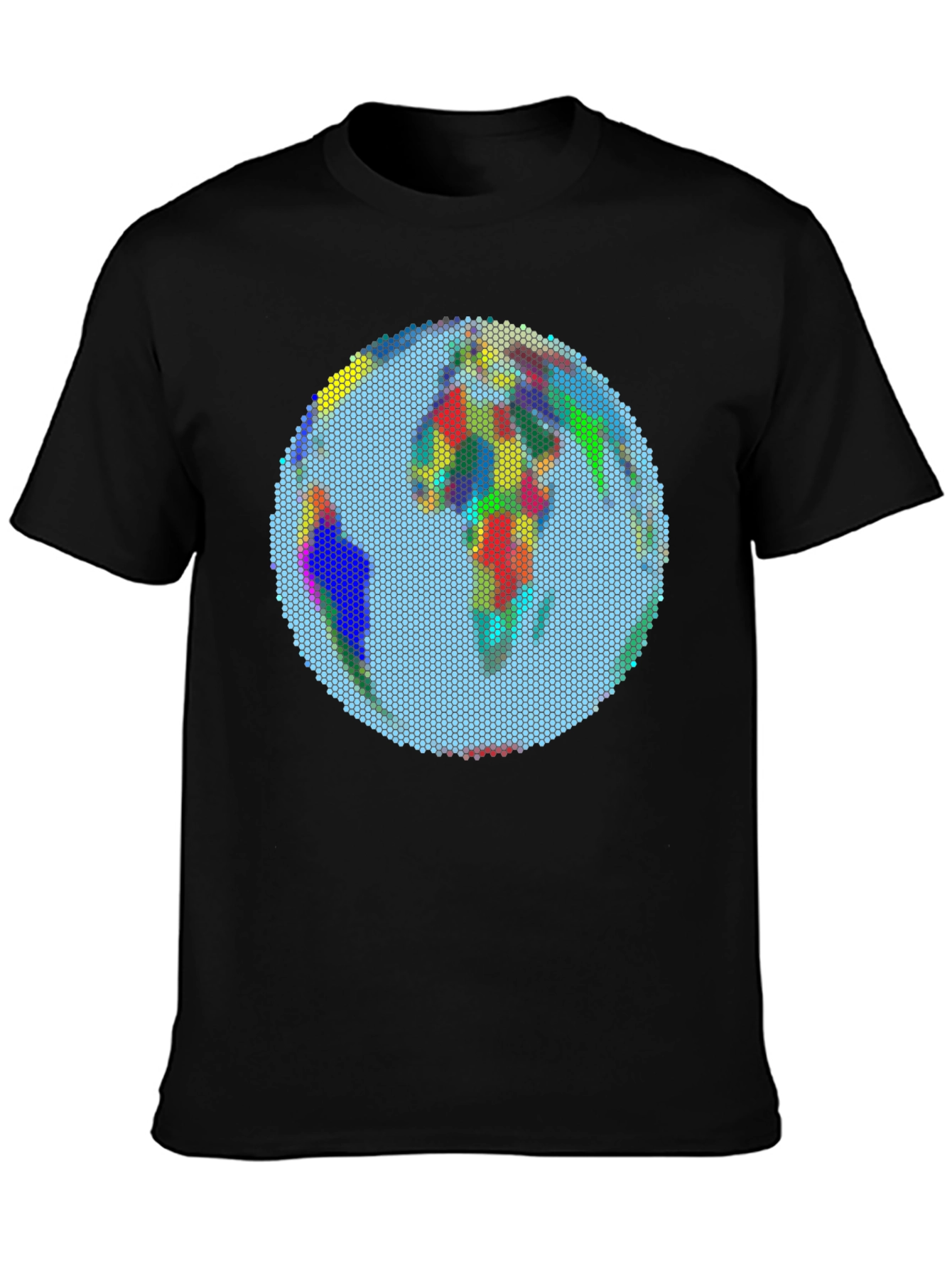 Pixelated Earth Graphic Tee