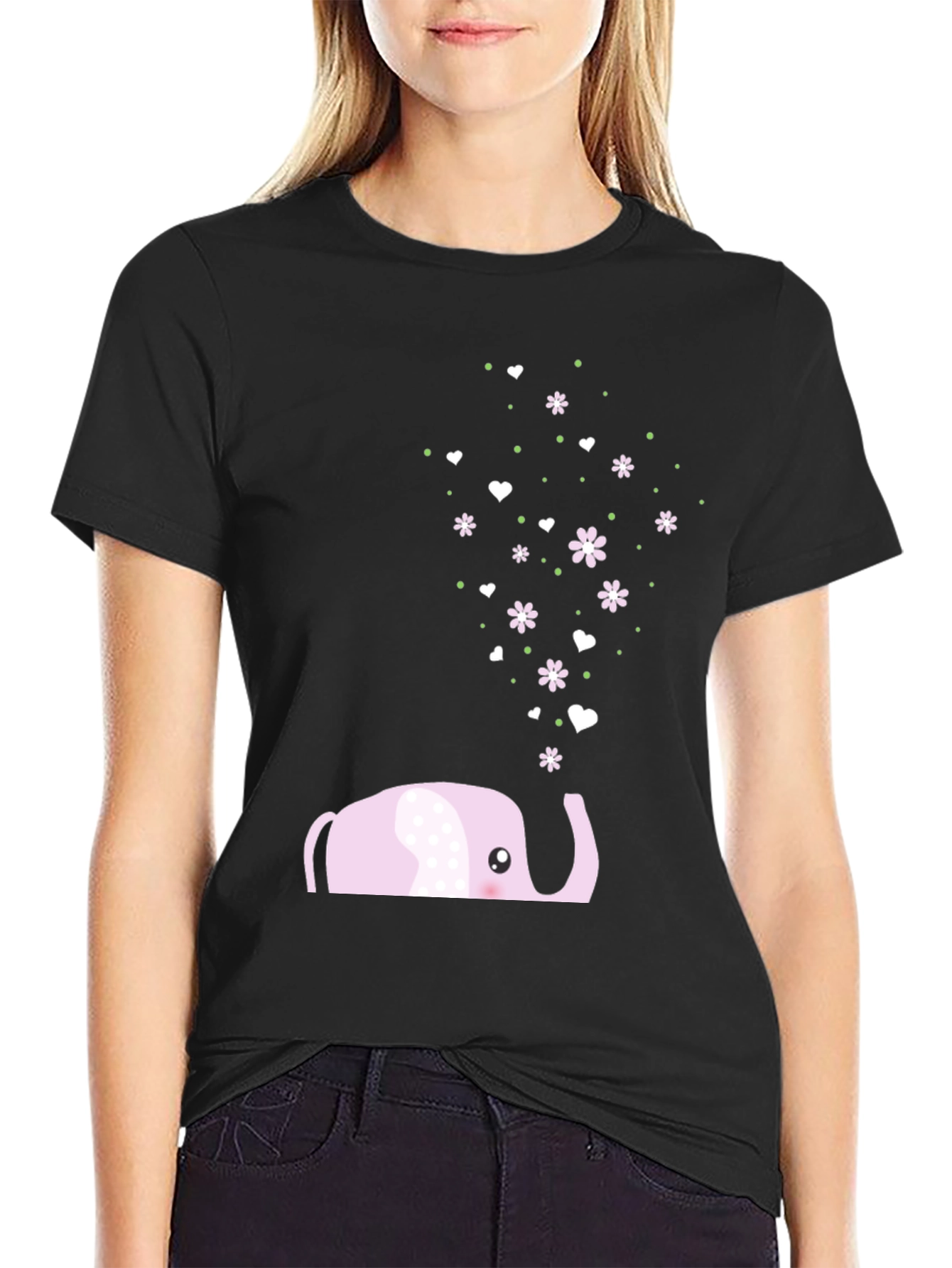Cute Elephant Graphic Tee