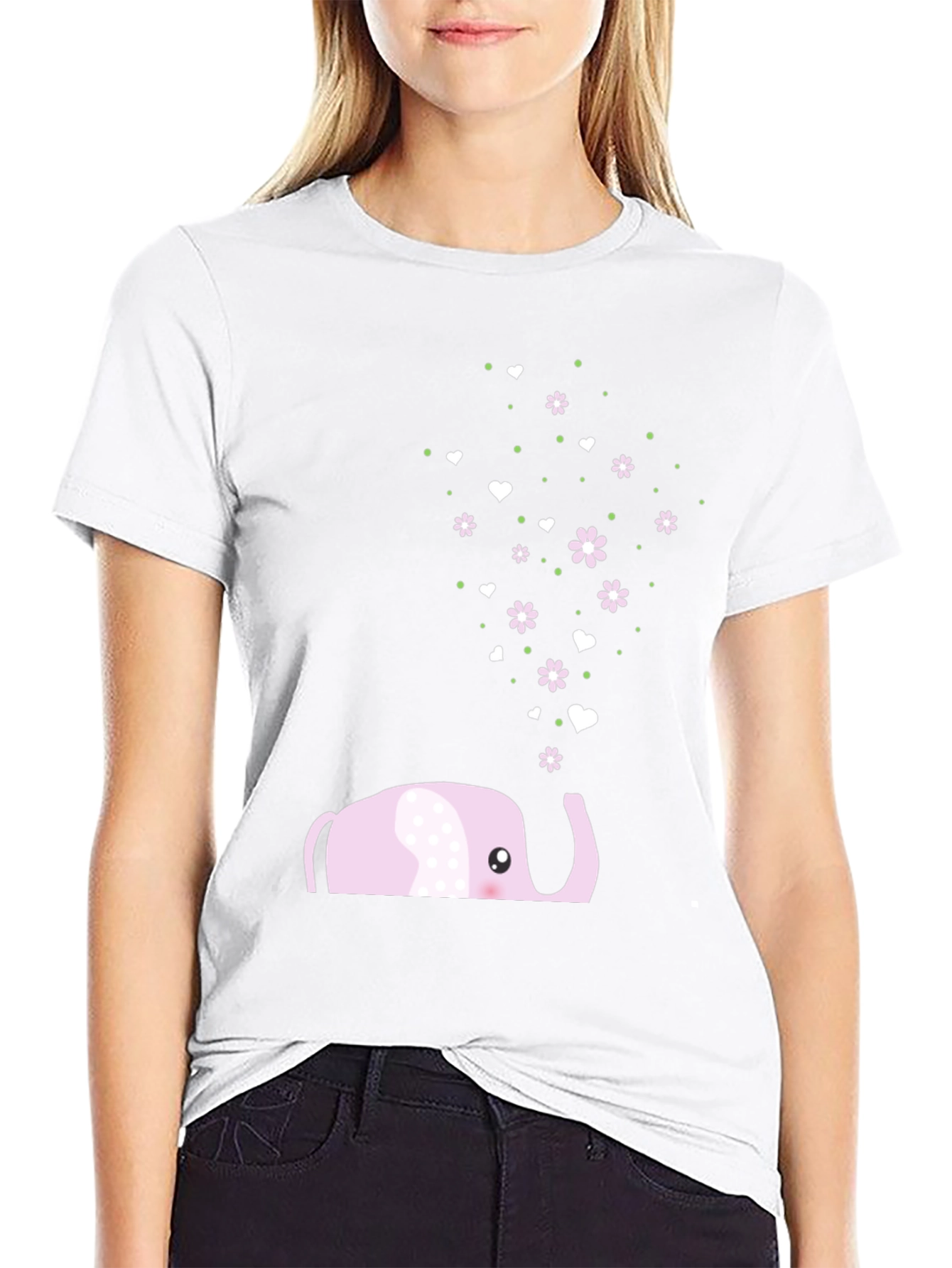 Cute Elephant Graphic Tee