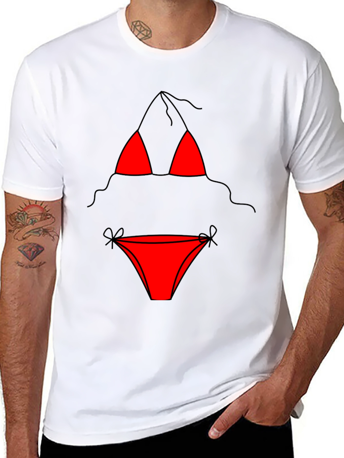 Funny Bikini T-Shirt - Novelty Graphic Tee
