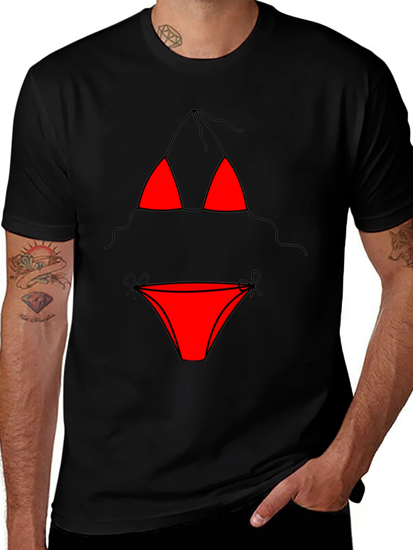 Funny Bikini T-Shirt - Novelty Graphic Tee