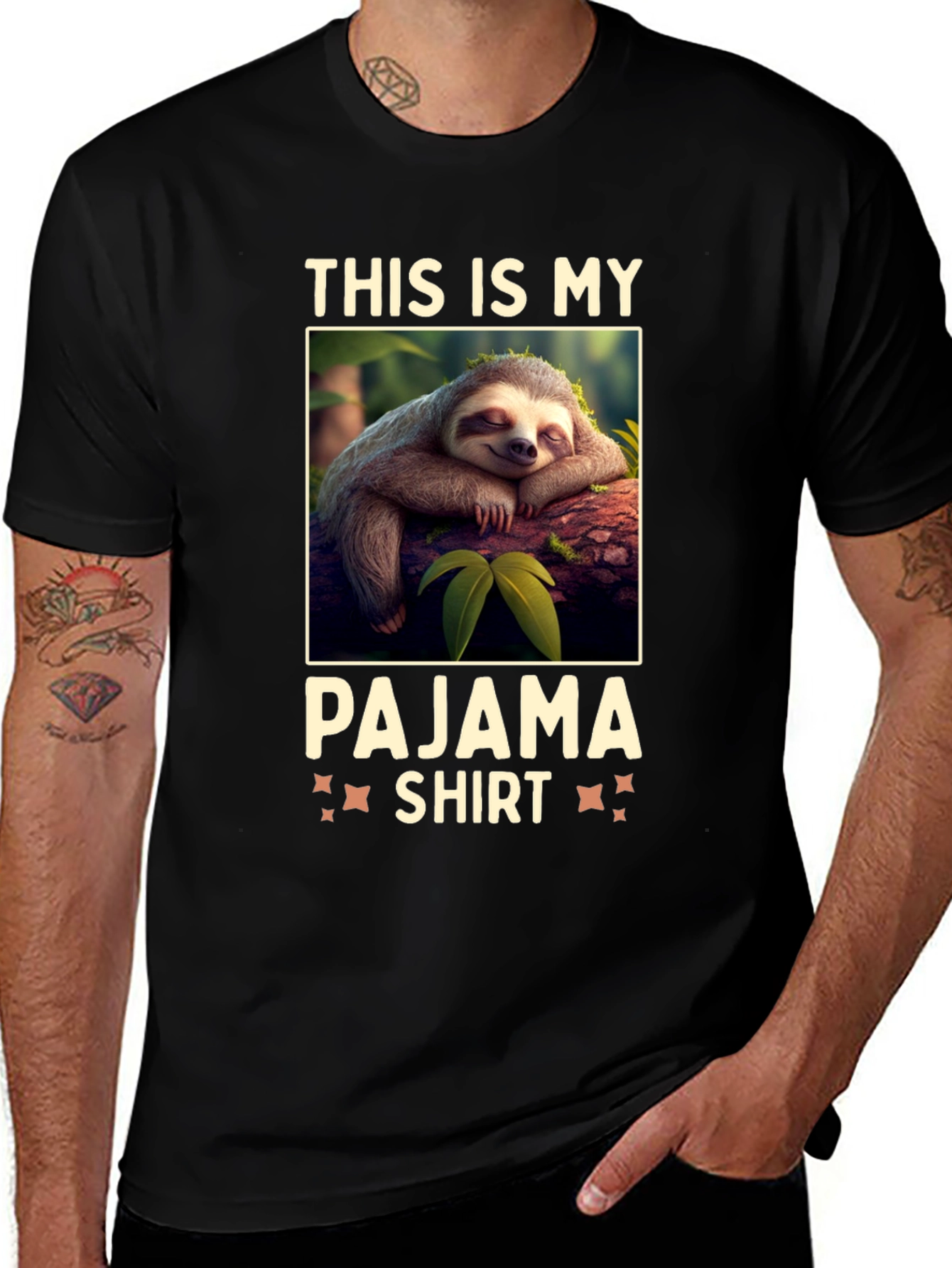 Lazy Sloth Pajama Shirt