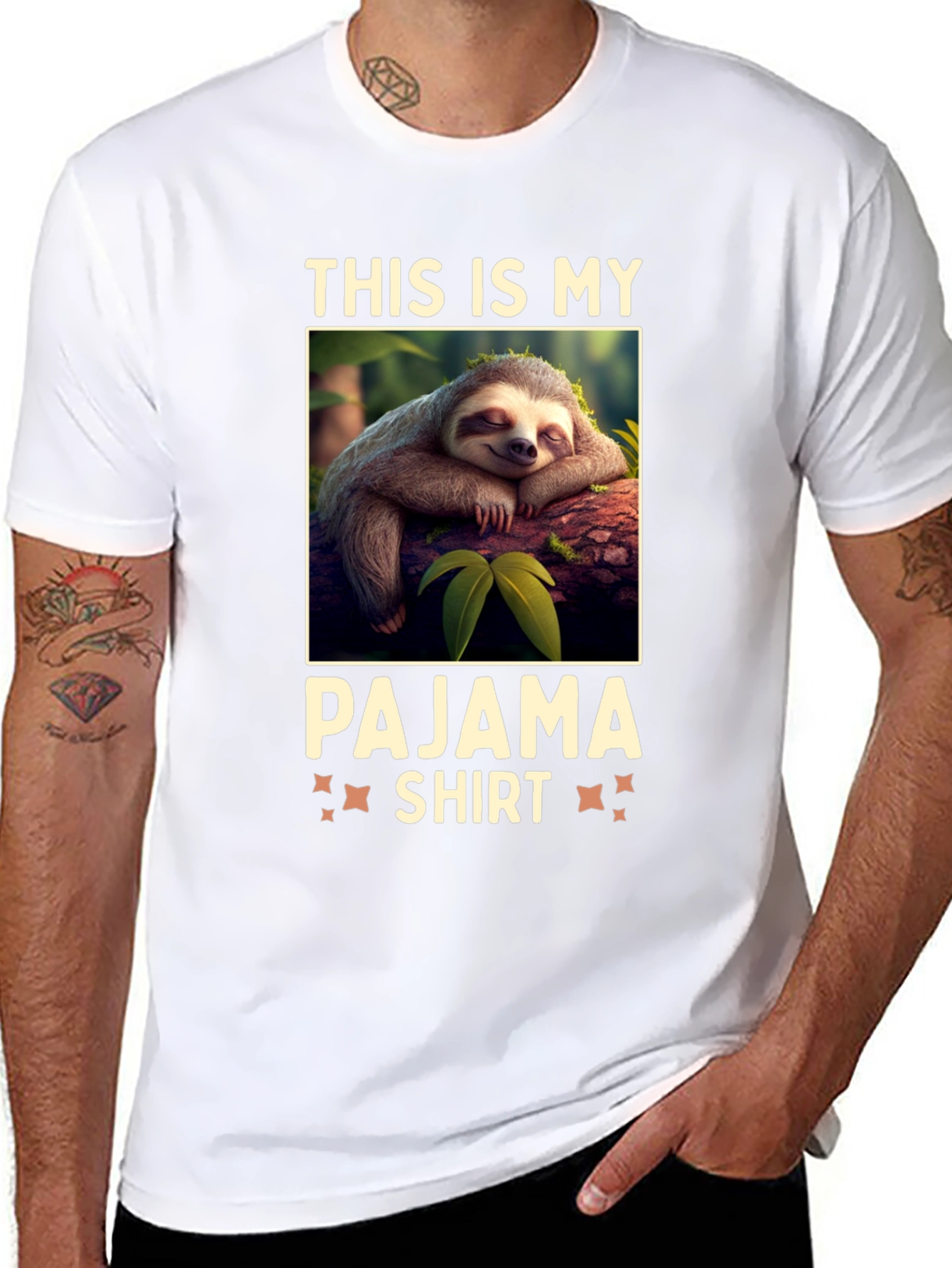 Lazy Sloth Pajama Shirt