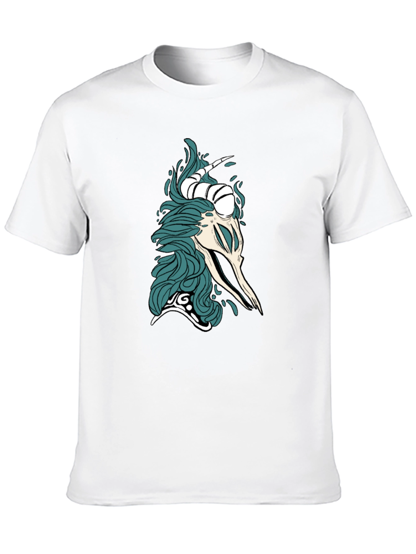 Mystic Skull Graphic Tee - Black Cotton Comfort