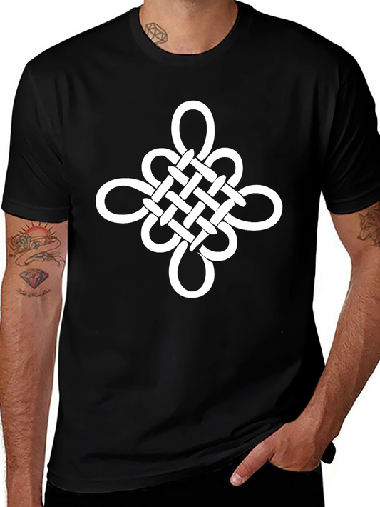 Endless Knot Graphic Tee - Unisex Black T-Shirt