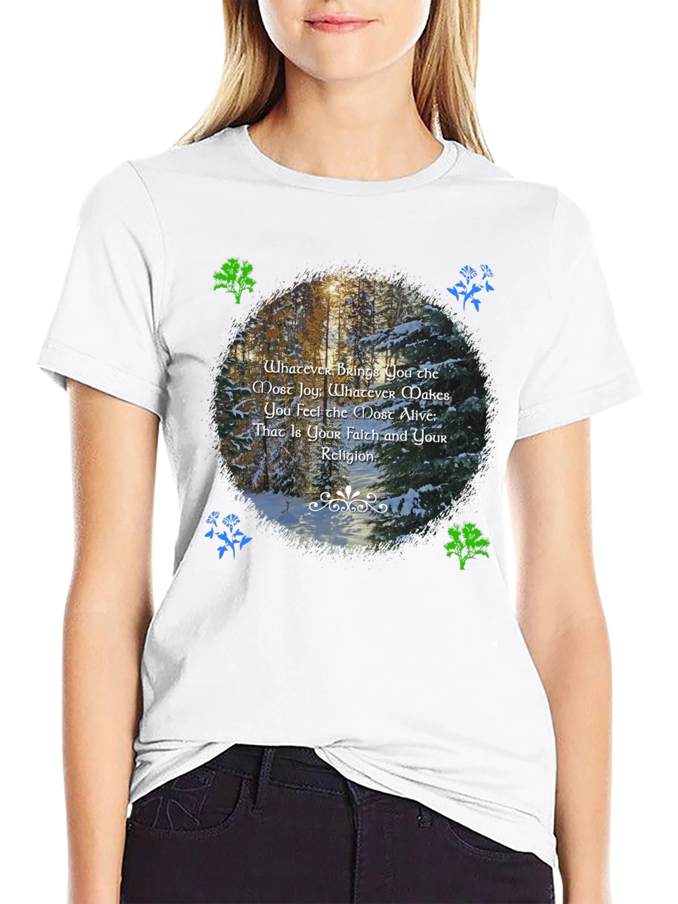 Nature Inspired T-Shirt - Find Your Faith