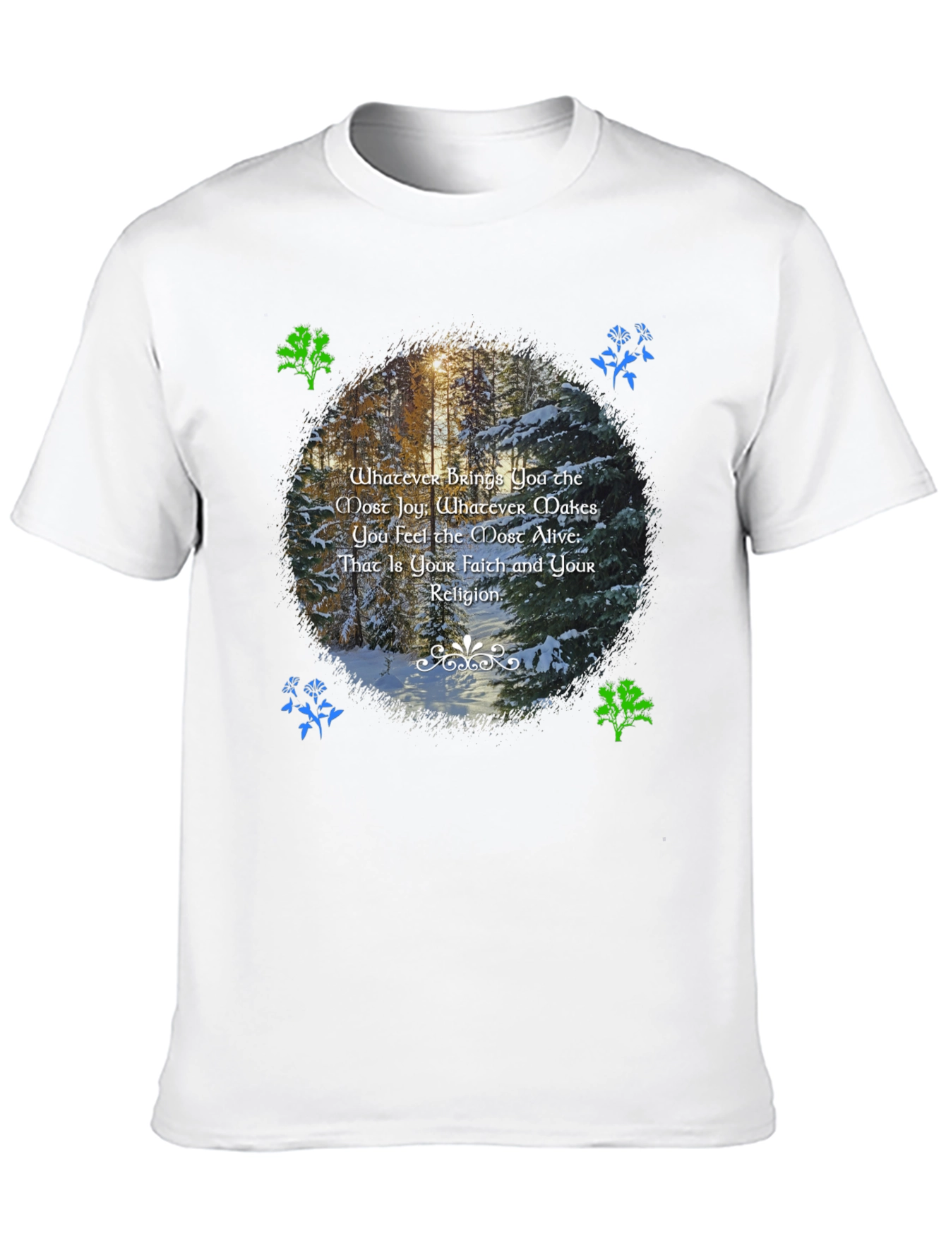 Nature Inspired T-Shirt - Find Your Faith