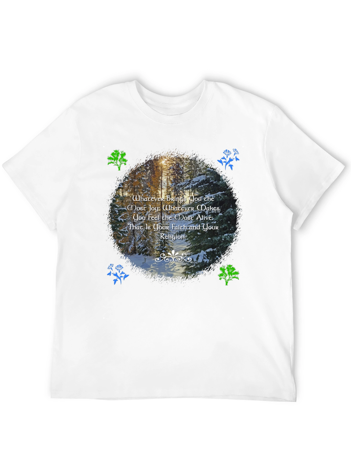 Nature Inspired T-Shirt - Find Your Faith