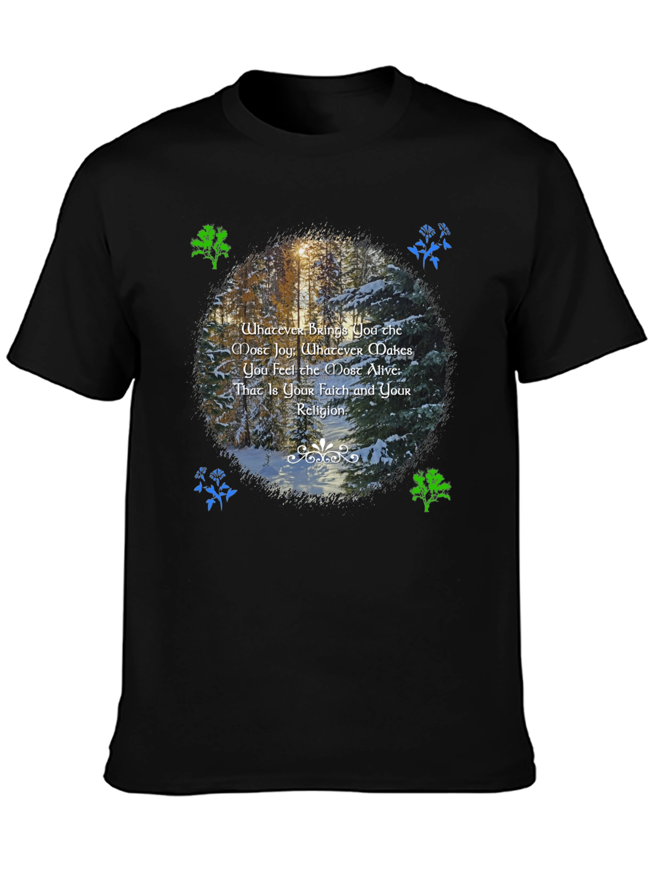 Nature Inspired T-Shirt - Find Your Faith