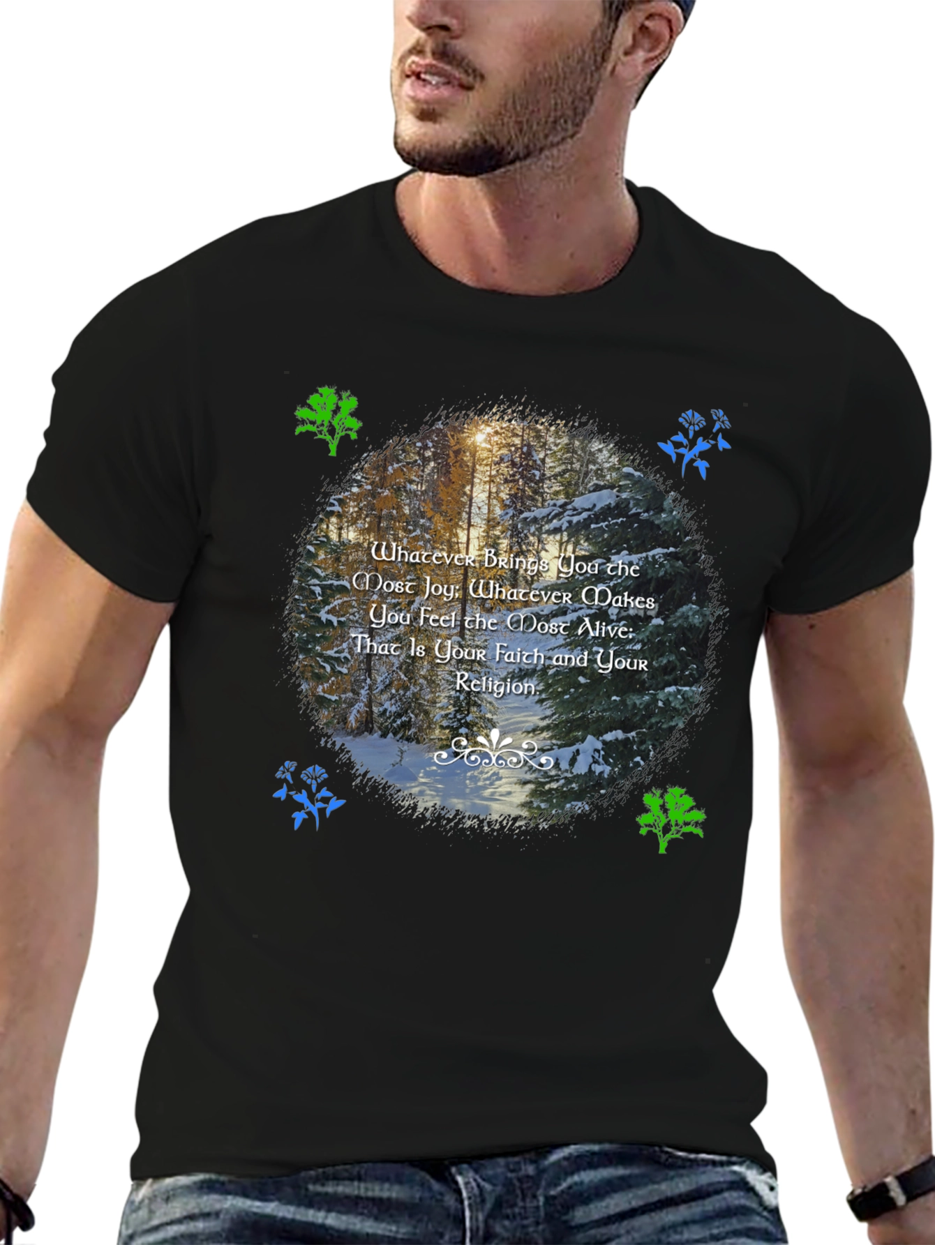 Nature Inspired T-Shirt - Find Your Faith