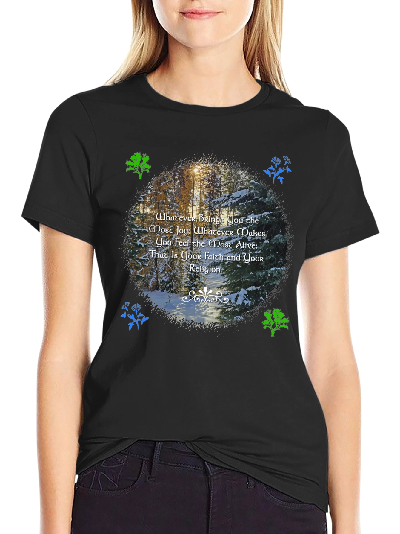 Nature Inspired T-Shirt - Find Your Faith