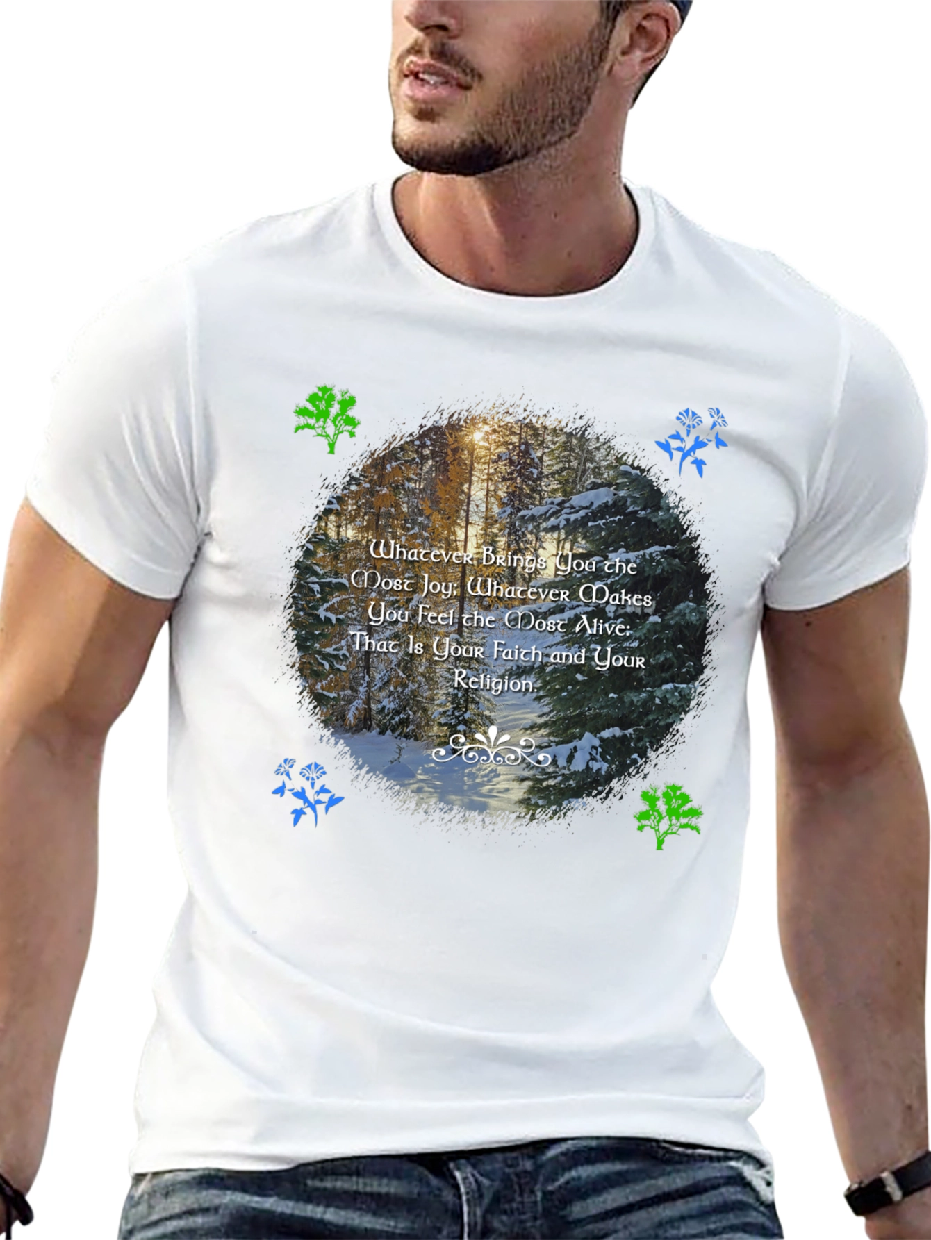 Nature Inspired T-Shirt - Find Your Faith