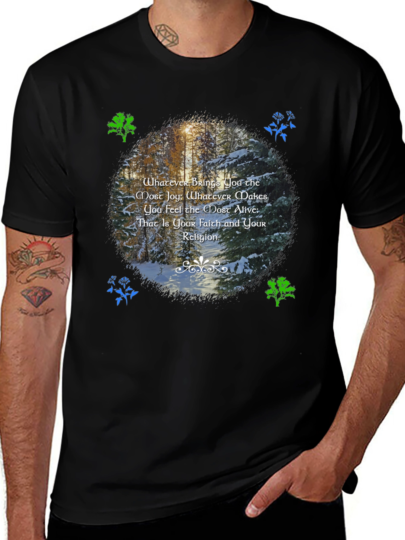 Nature Inspired T-Shirt - Find Your Faith